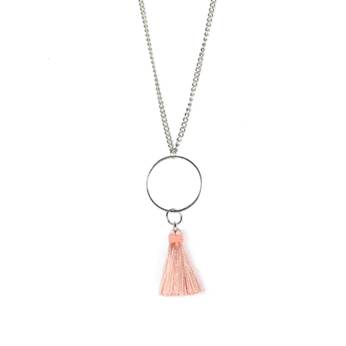 러쉬오프(RUSH OFF) [Surgical Steel] Tassel Point Silver Chain Necklace / [써지컬스틸/변색.알러지x] 테슬포인트 실버체인목걸이