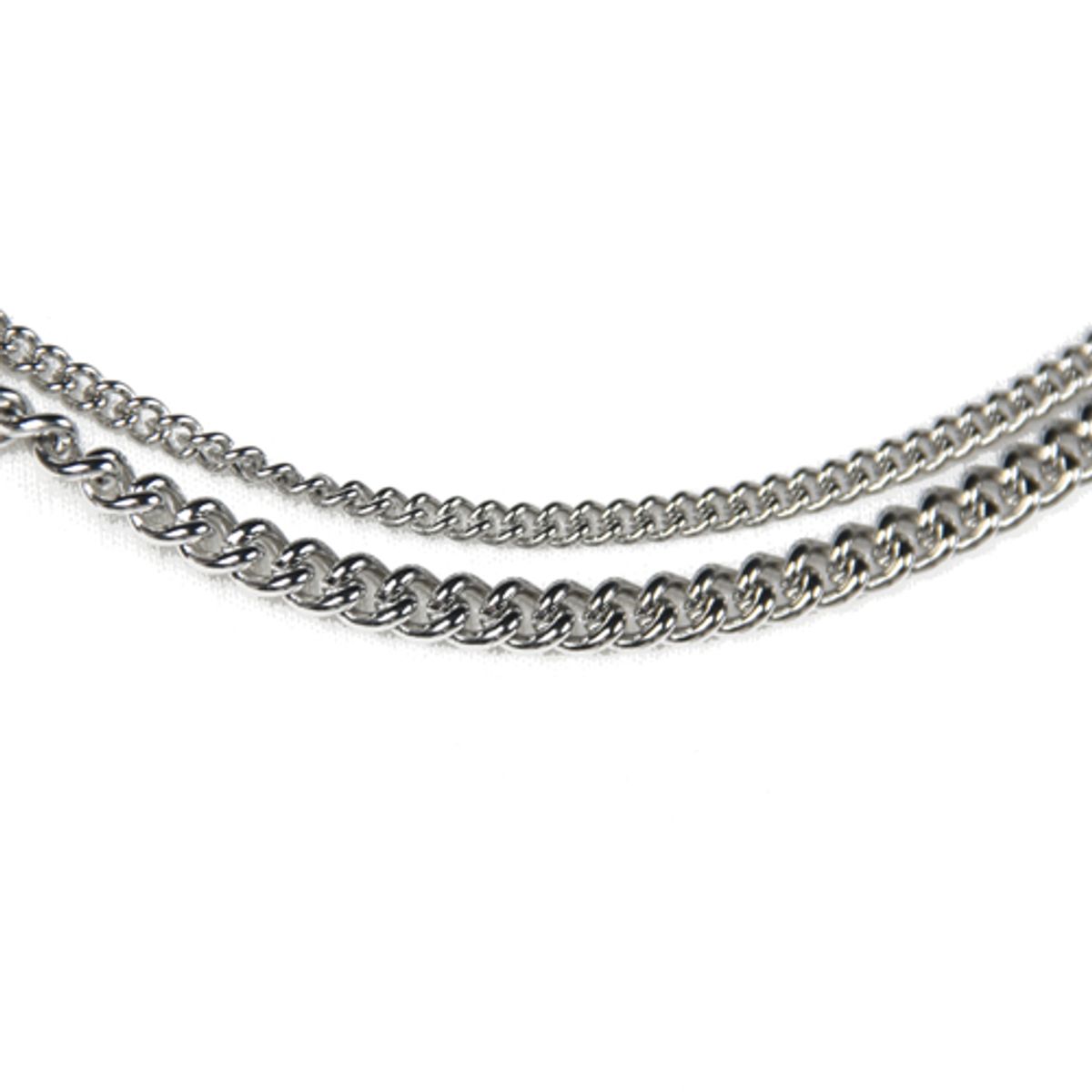 러쉬오프(RUSH OFF) [Surgical Steel] Two Silver Chainz Bracelet /써지컬스틸  이중체인팔찌