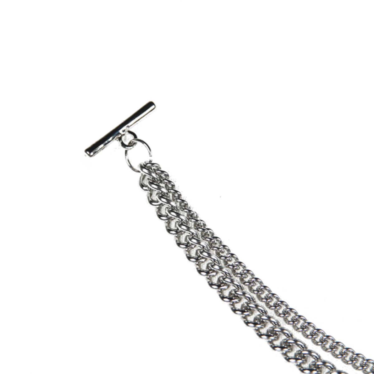 러쉬오프(RUSH OFF) [Surgical Steel] Two Silver Chainz Bracelet /써지컬스틸  이중체인팔찌