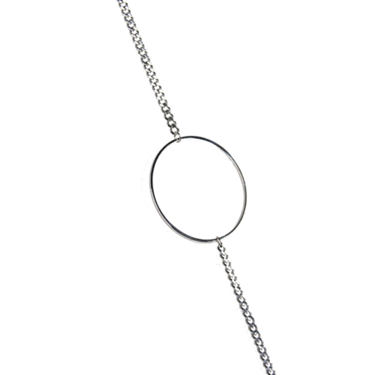러쉬오프(RUSH OFF) [Surgical Steel] Bulky Ring Silver Chain Bracelet /[써지컬스틸/변색.알러지x] 벌키링실버체인팔찌