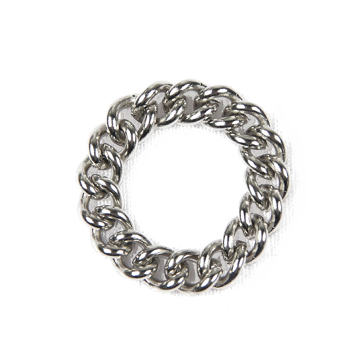 러쉬오프(RUSH OFF) [Surgical Steel] Silver Basic Chain Ring / [써지컬스틸/변색.알러지x] 실버 베이직 체인 반지