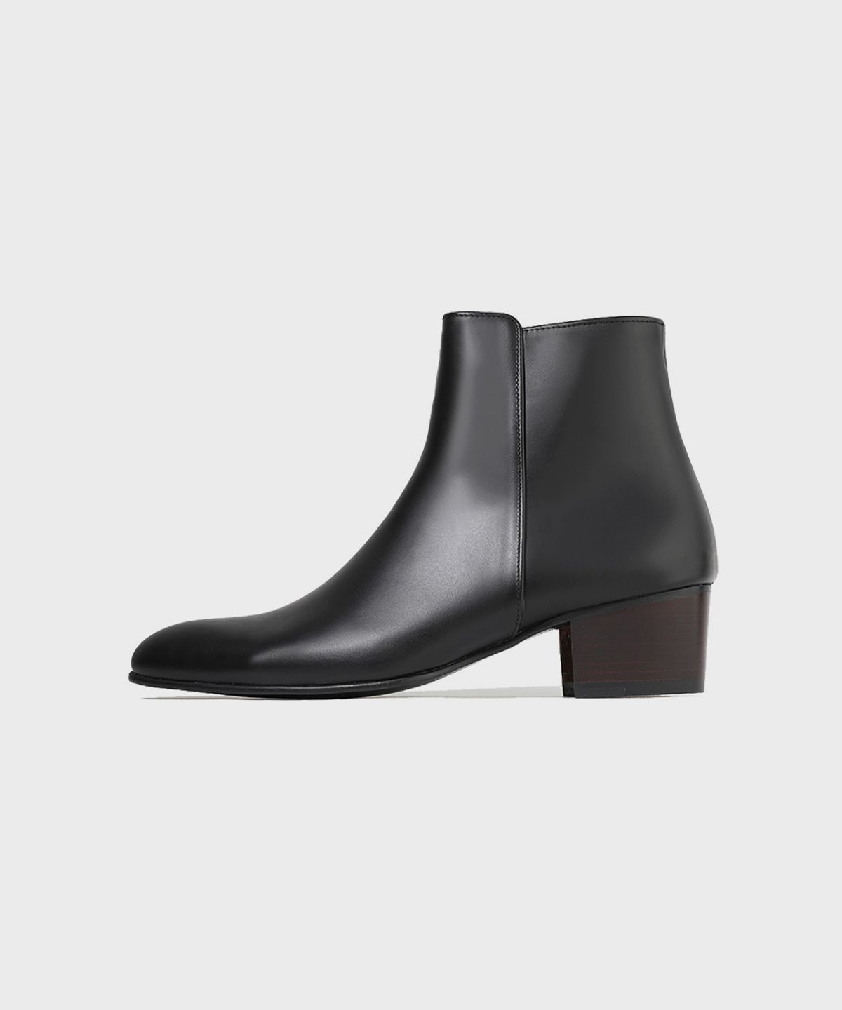 피렌체 아뜨리에(FIRENZE ATELIER) 4.7cm 카스타솔 미니멀 지퍼 앵클부츠 3335 [BLACK FG]