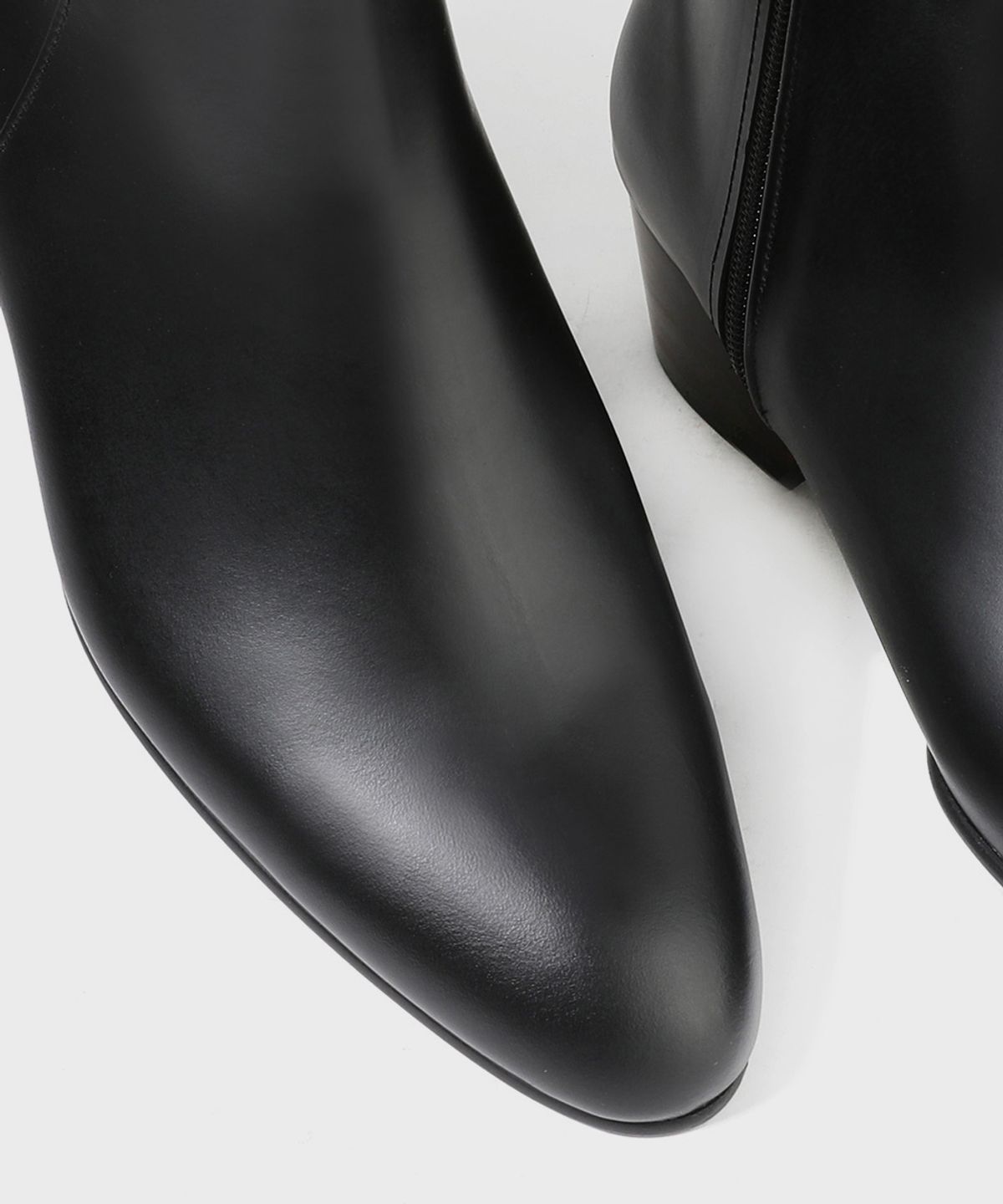 피렌체 아뜨리에(FIRENZE ATELIER) 4.7cm 카스타솔 미니멀 지퍼 앵클부츠 3335 [BLACK FG]