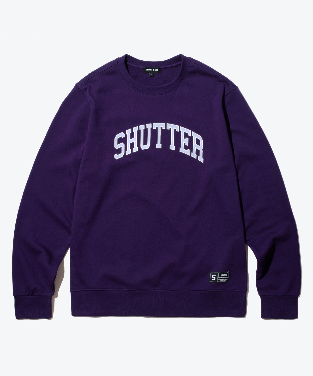 셔터(SHUTTER) ARCH COLOR SWEAT SHIRTS (PURPLE)
