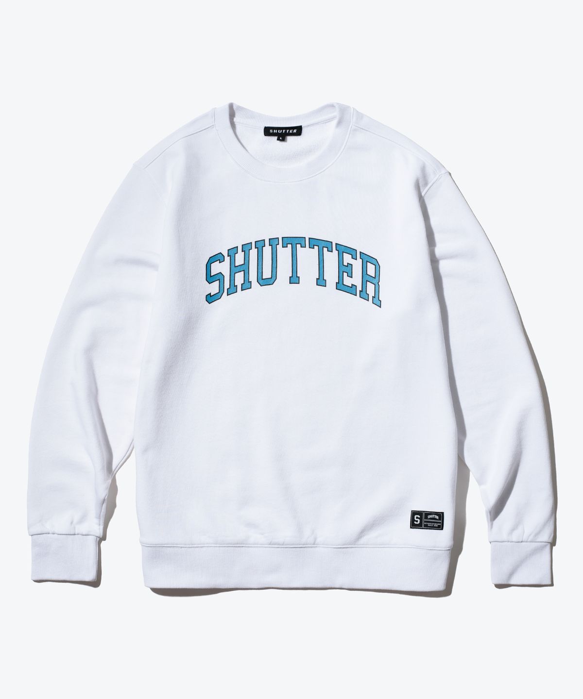 셔터(SHUTTER) ARCH COLOR SWEAT SHIRTS (WHITE)