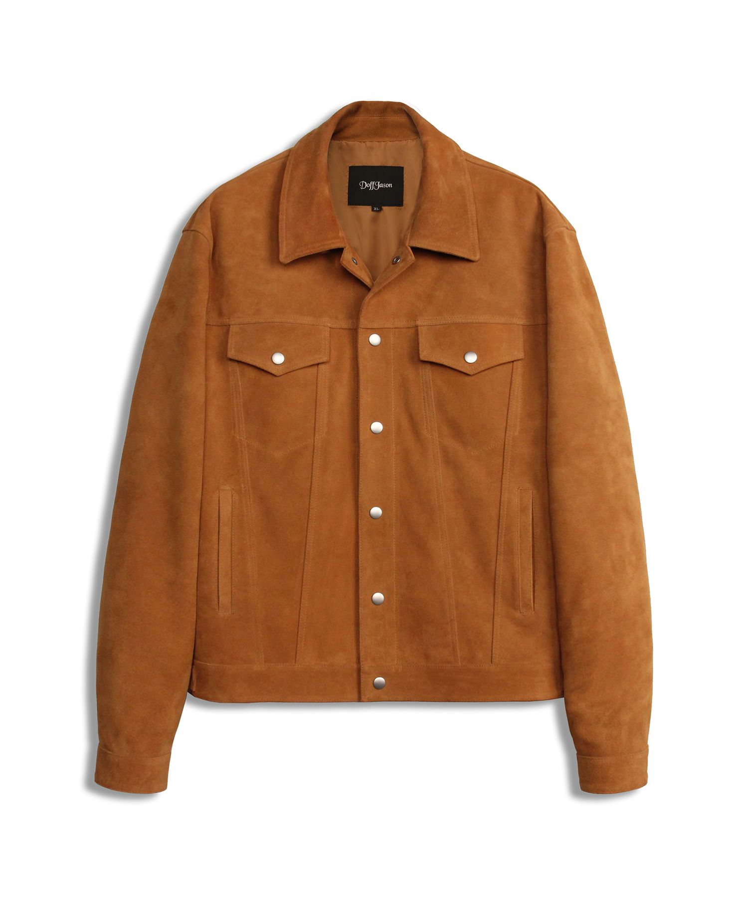DOFFJASON ■ Regular suede trucker jacket MUSINSA | DOFFJASON Regular suede trucker jacket CAMEL