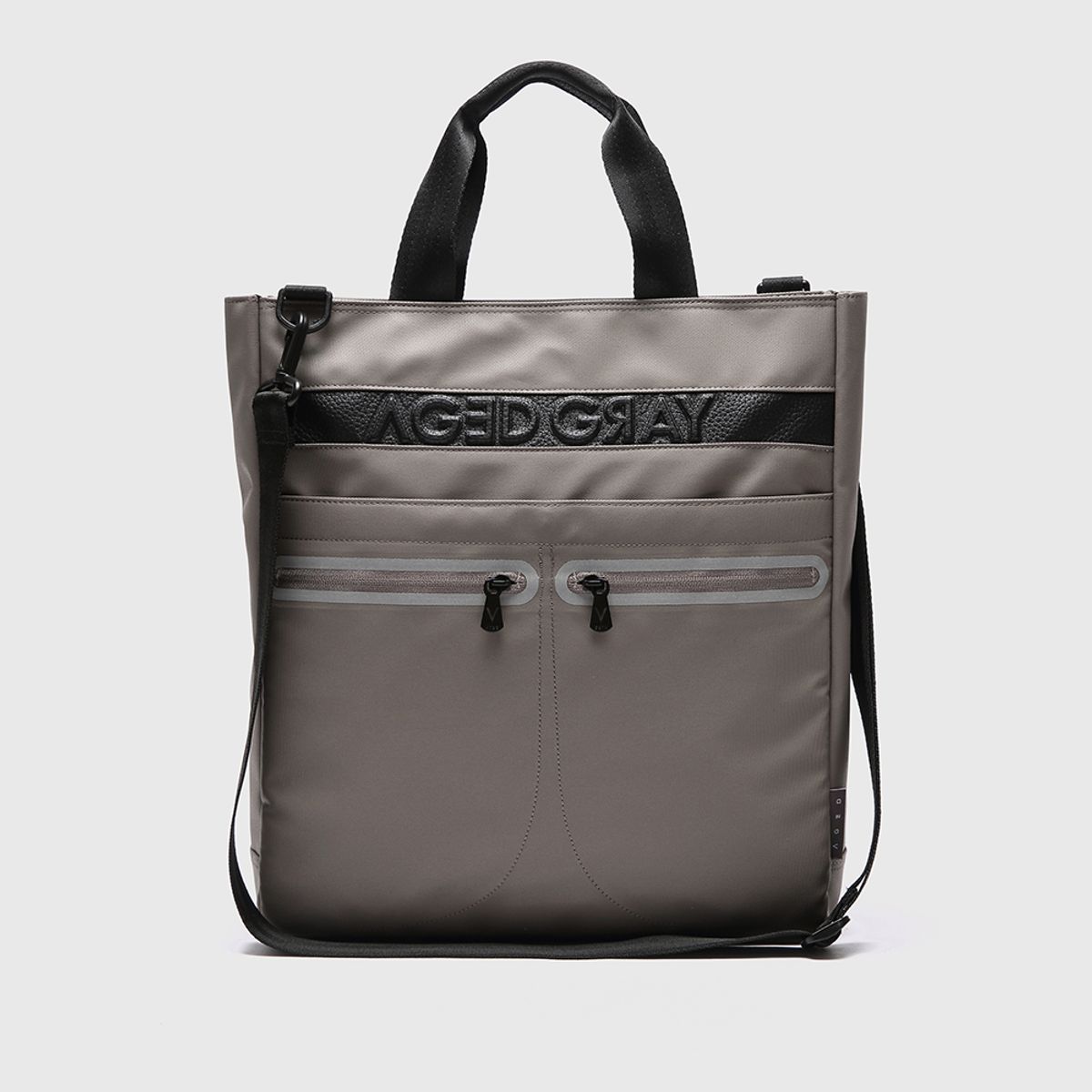 에이지 그레이(AGED GRAY) AI01FCG (Gray) Bright tote 브라이트 토트백 그레이