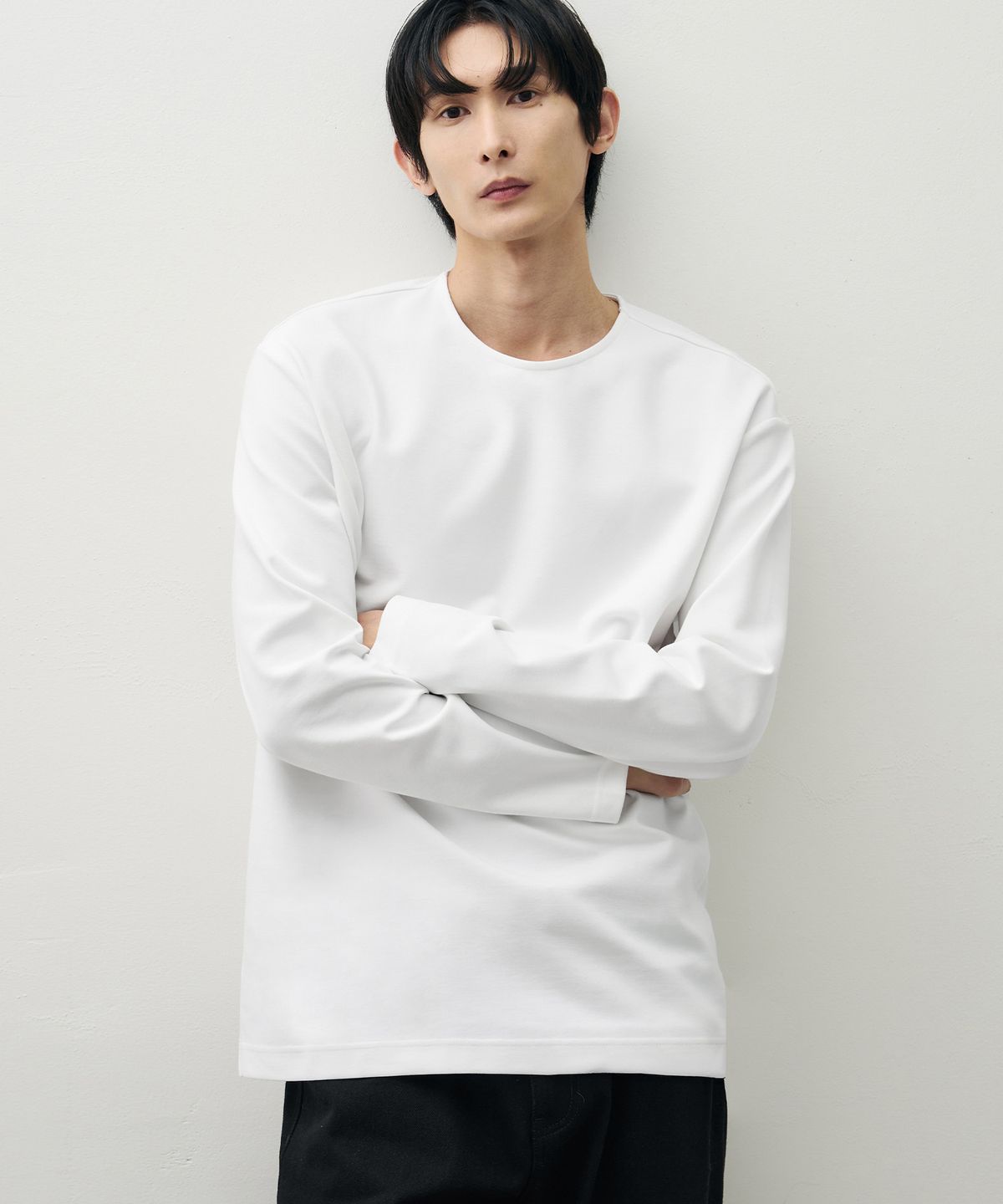 드로우핏(DRAW FIT) 릴렉스드 미니멀 라운드 티셔츠 [WHITE]
