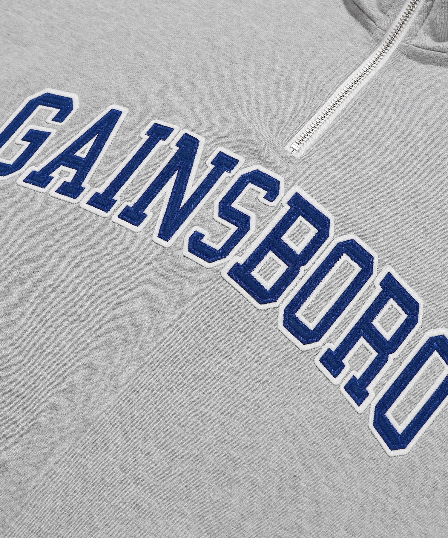 MUSINSA | GAINSBORO Logo Anorak Pullover Half Zip Up Gray