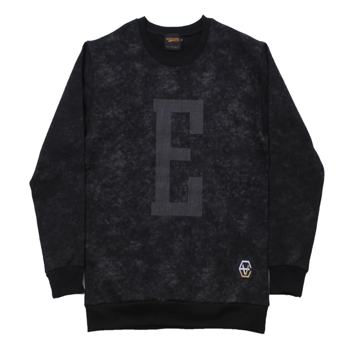 에잇볼륨(EIGHTVOLUME) EV E Logo Crewneck (Black)