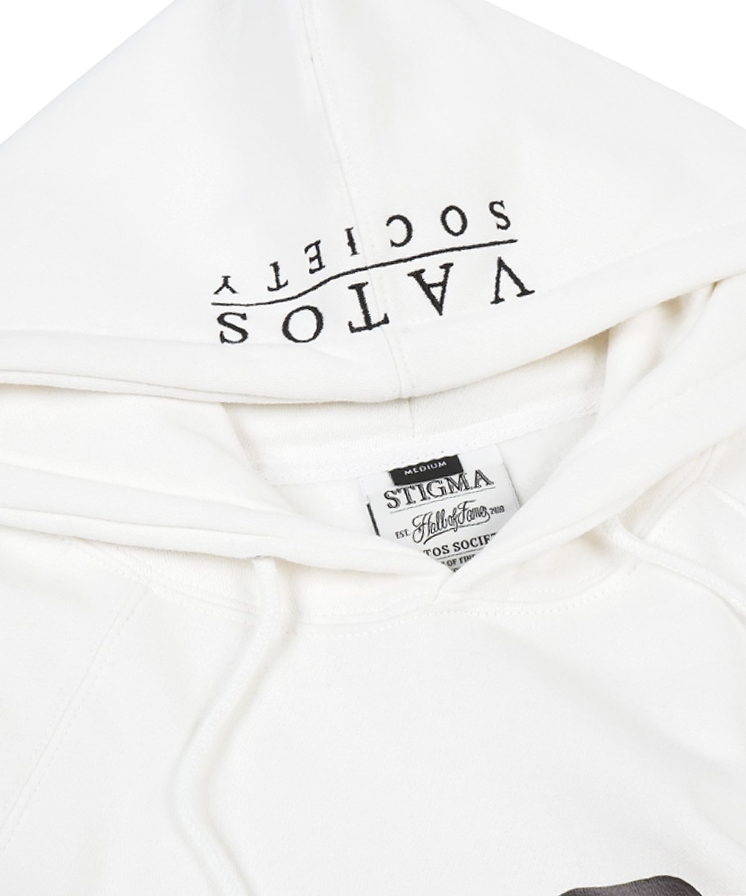 MUSINSA | STIGMA COMPTON BEAR HOODIE WHITE