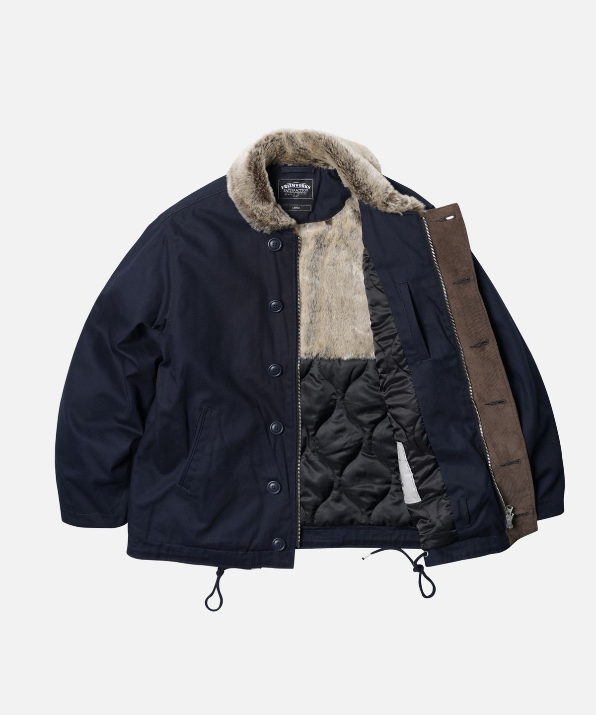 프리즘웍스(FRIZMWORKS) EDGAR N-1 DECK JACKET _ NAVY