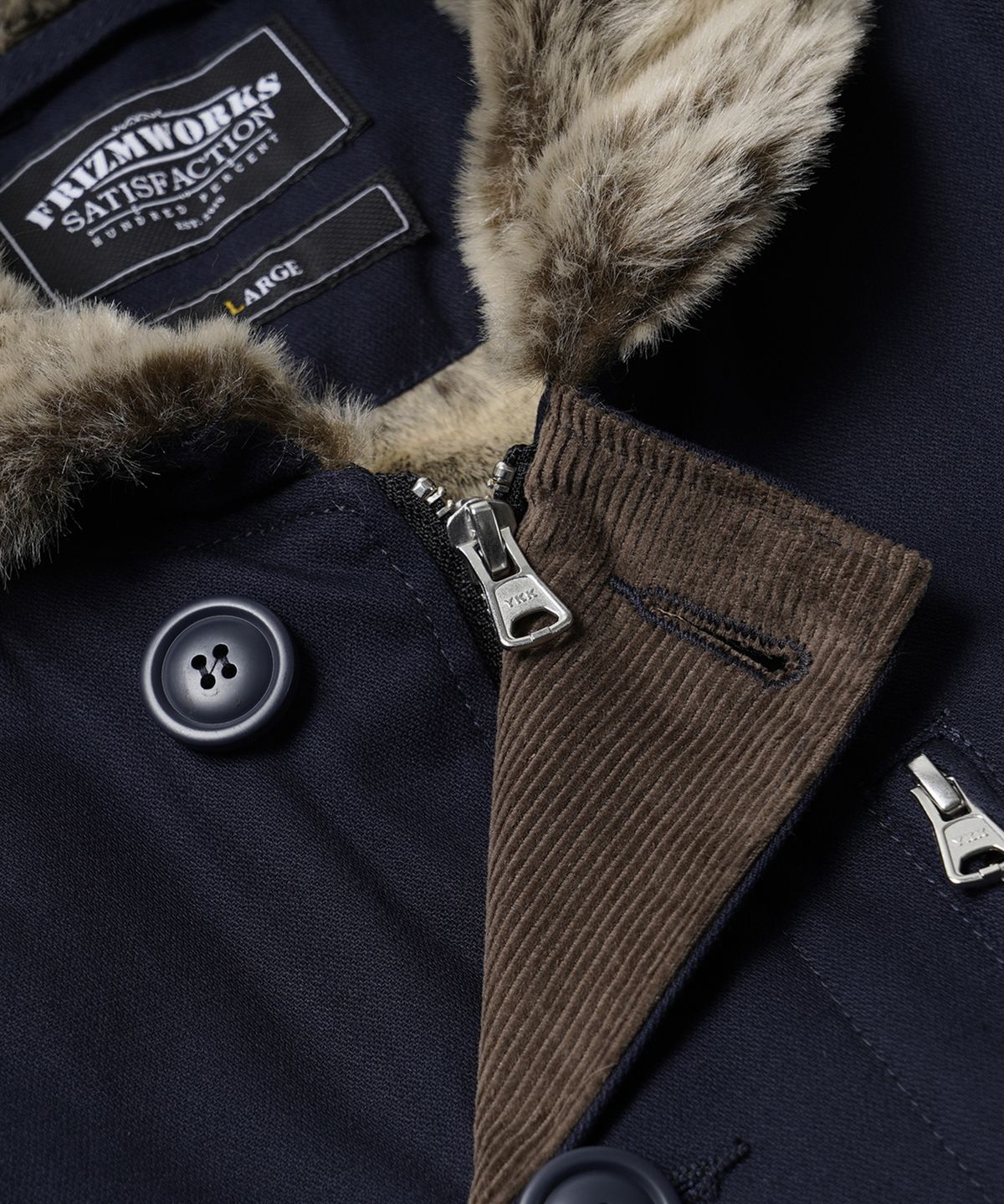 프리즘웍스(FRIZMWORKS) EDGAR N-1 DECK JACKET _ NAVY