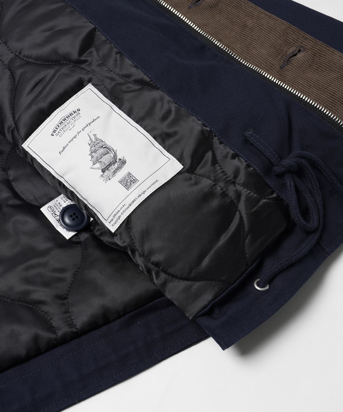 프리즘웍스(FRIZMWORKS) EDGAR N-1 DECK JACKET _ NAVY