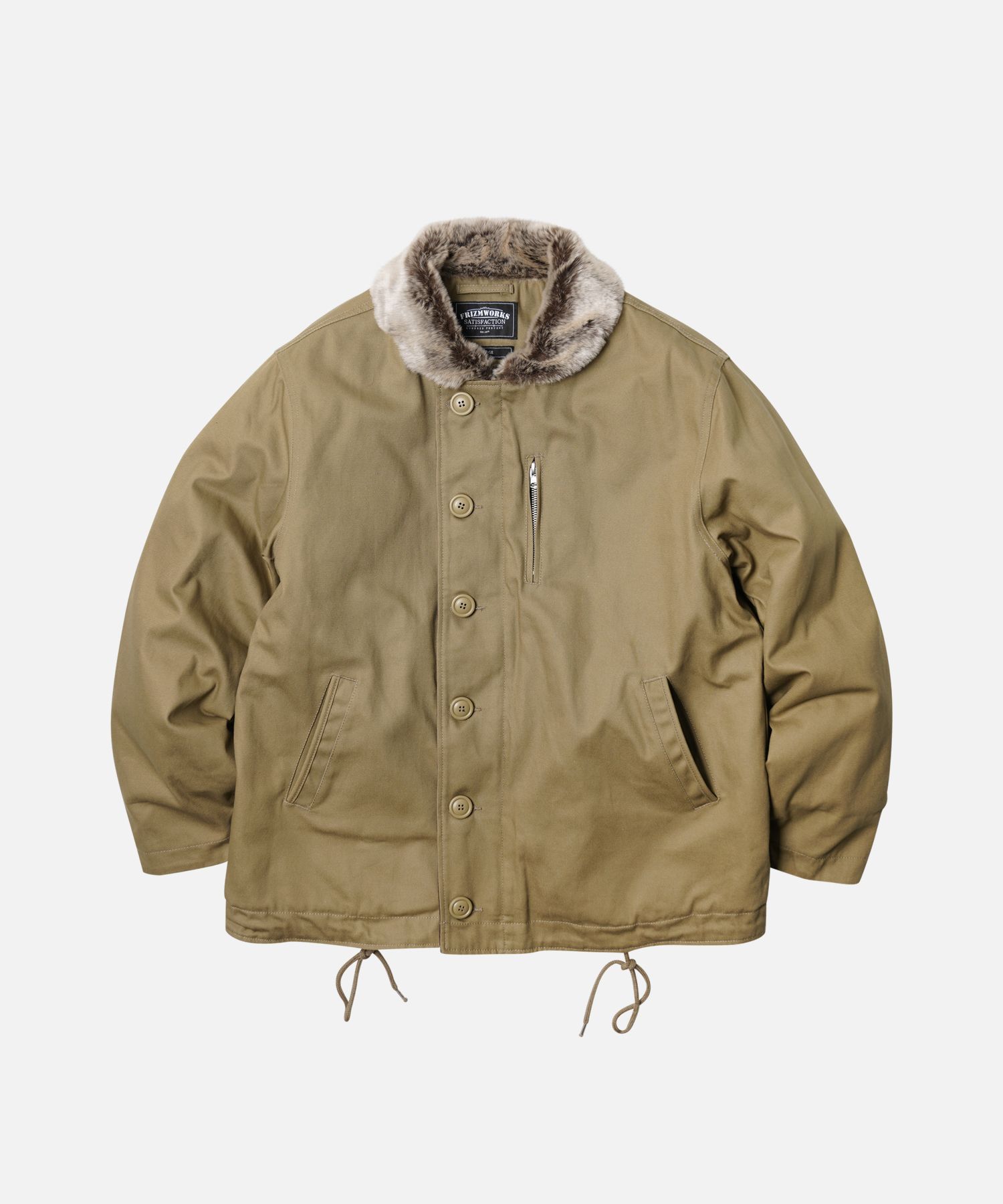 MUSINSA | FRIZMWORKS EDGAR N-1 DECK JACKET _ BEIGE
