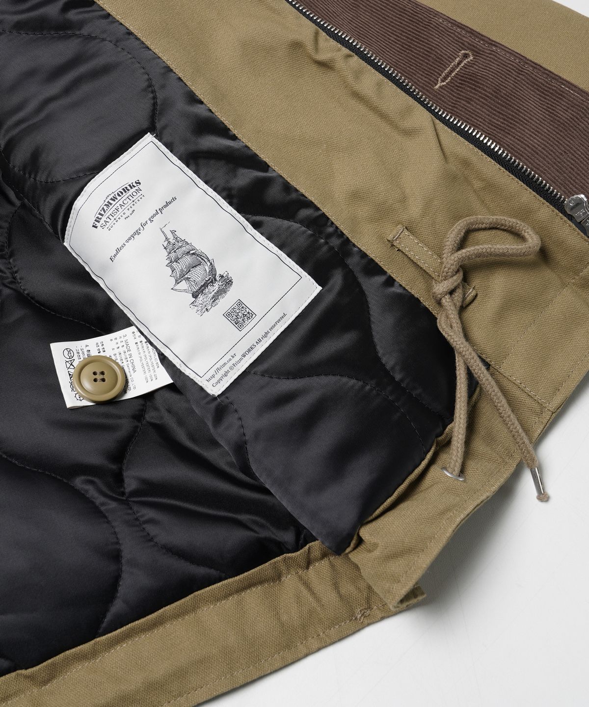 프리즘웍스(FRIZMWORKS) EDGAR N-1 DECK JACKET _ BEIGE