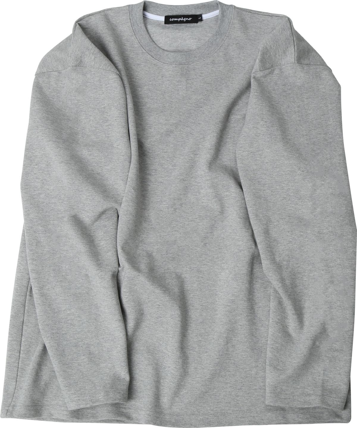 꼼파뇨(CPGN STUDIO) Longsleeve 무지 긴팔티 회색