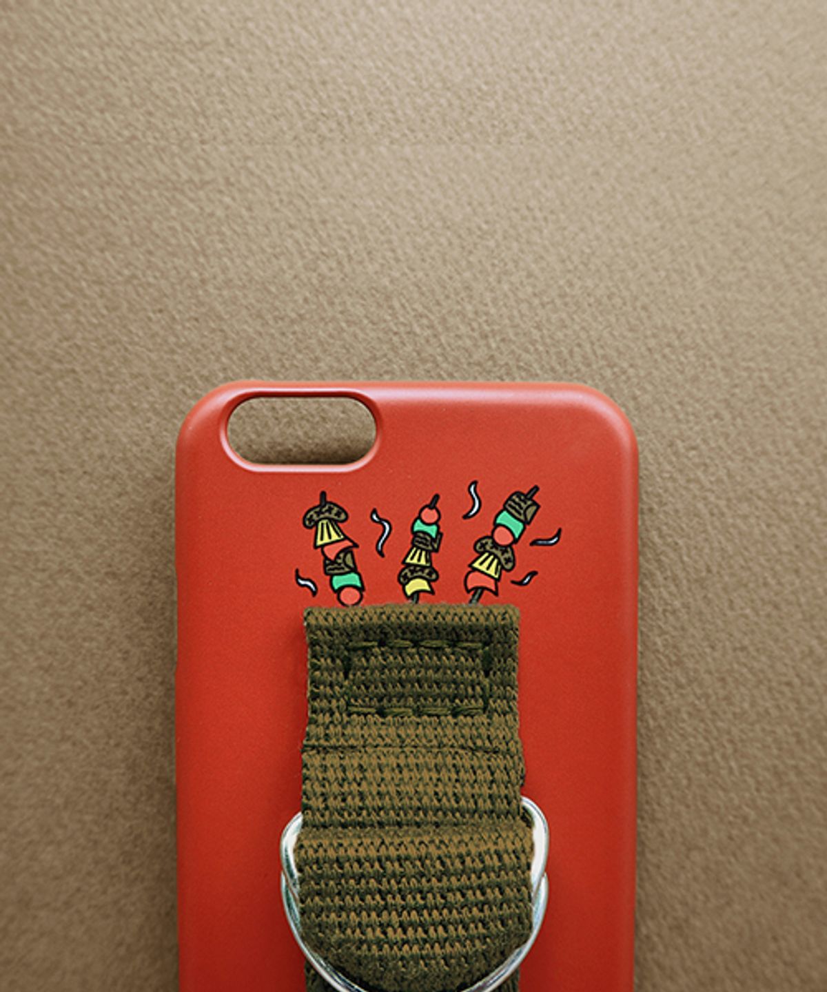 세컨드유니크네임(SECOND UNIQUE NAME) SUN CASE BURGUNDY KHAKI (ILLUST)