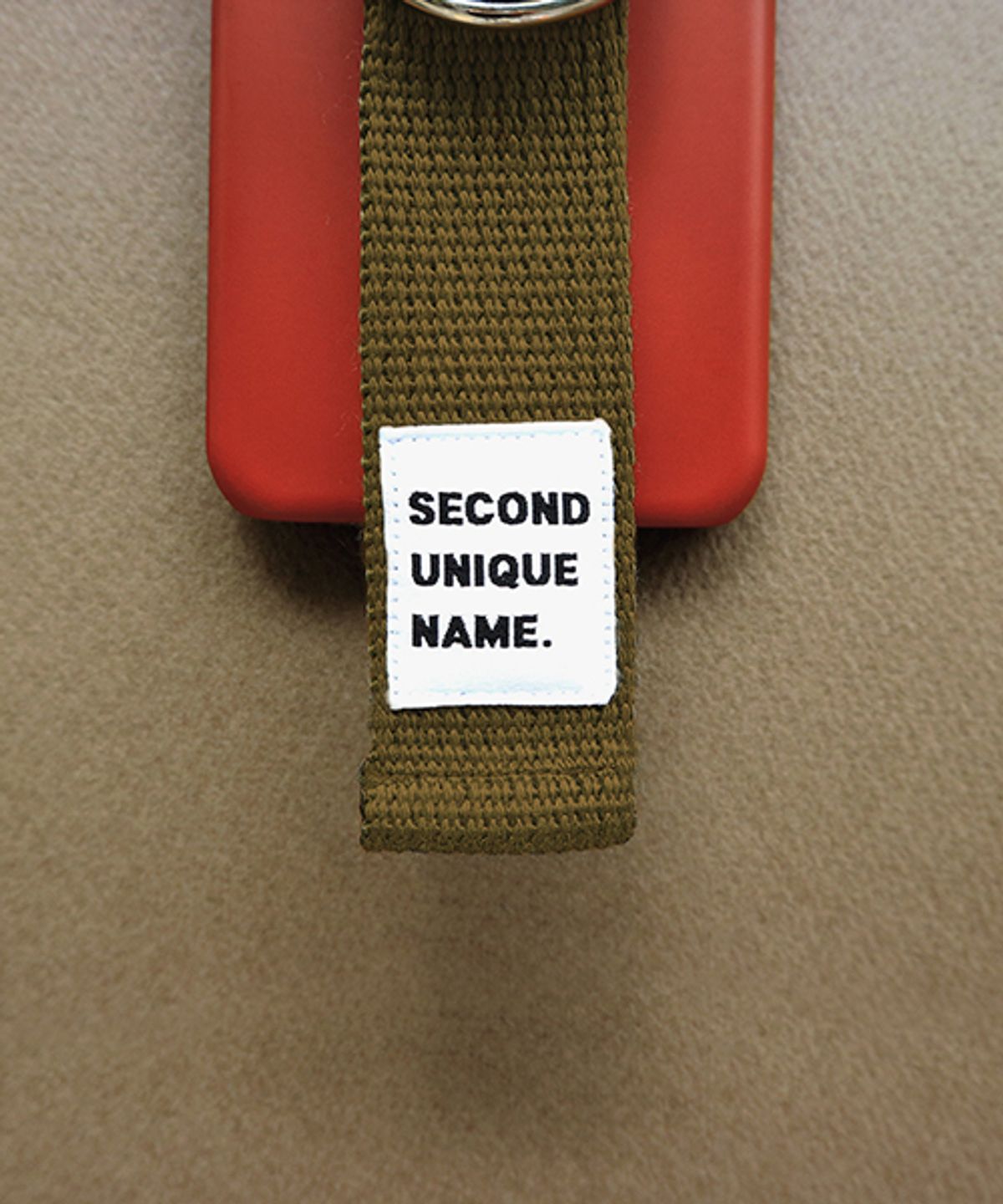 세컨드유니크네임(SECOND UNIQUE NAME) SUN CASE BURGUNDY KHAKI (WORD)
