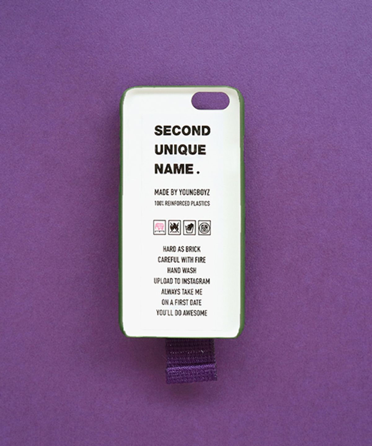 세컨드유니크네임(SECOND UNIQUE NAME) SUN CASE DEEP GREEN PURPLE (NONE)