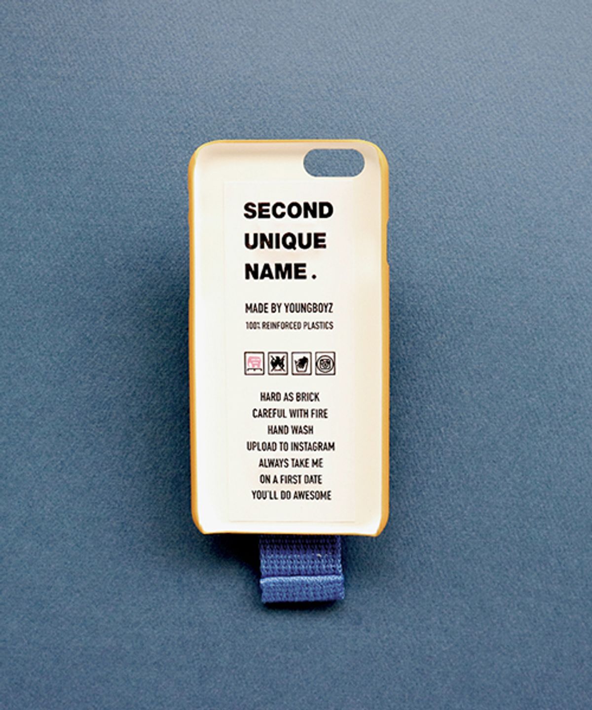 세컨드유니크네임(SECOND UNIQUE NAME) SUN CASE MUSTARD RIVER BLUE (NONE)
