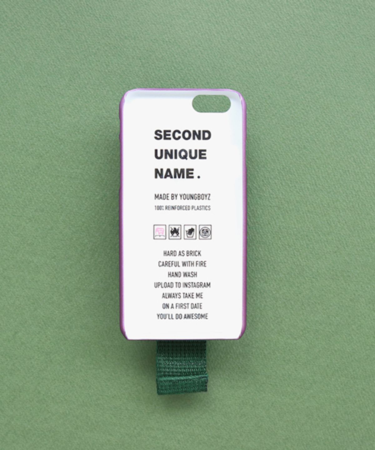 세컨드유니크네임(SECOND UNIQUE NAME) SUN CASE PURPLE DEEP GREEN (WORD)