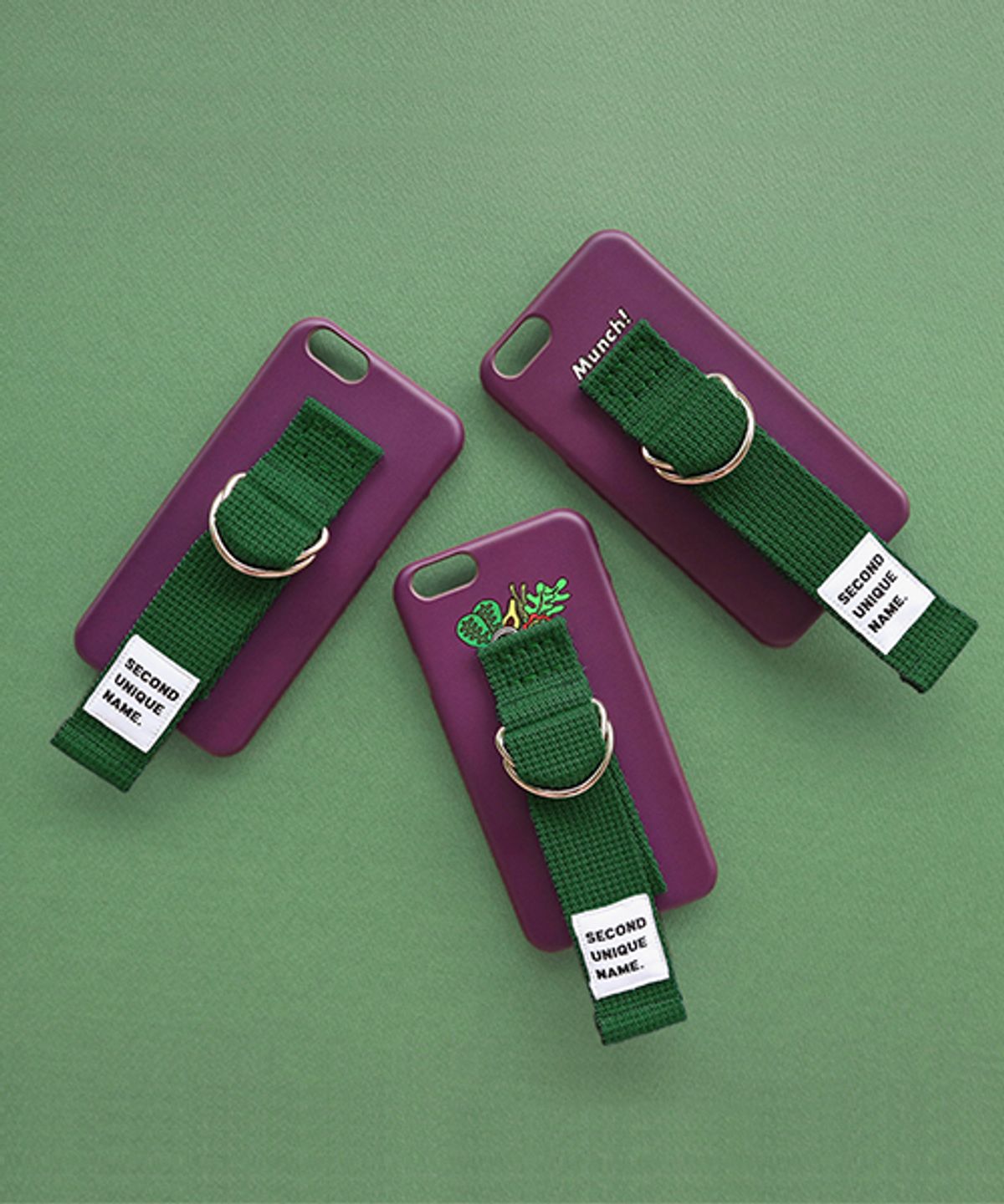 세컨드유니크네임(SECOND UNIQUE NAME) SUN CASE PURPLE DEEP GREEN (WORD)