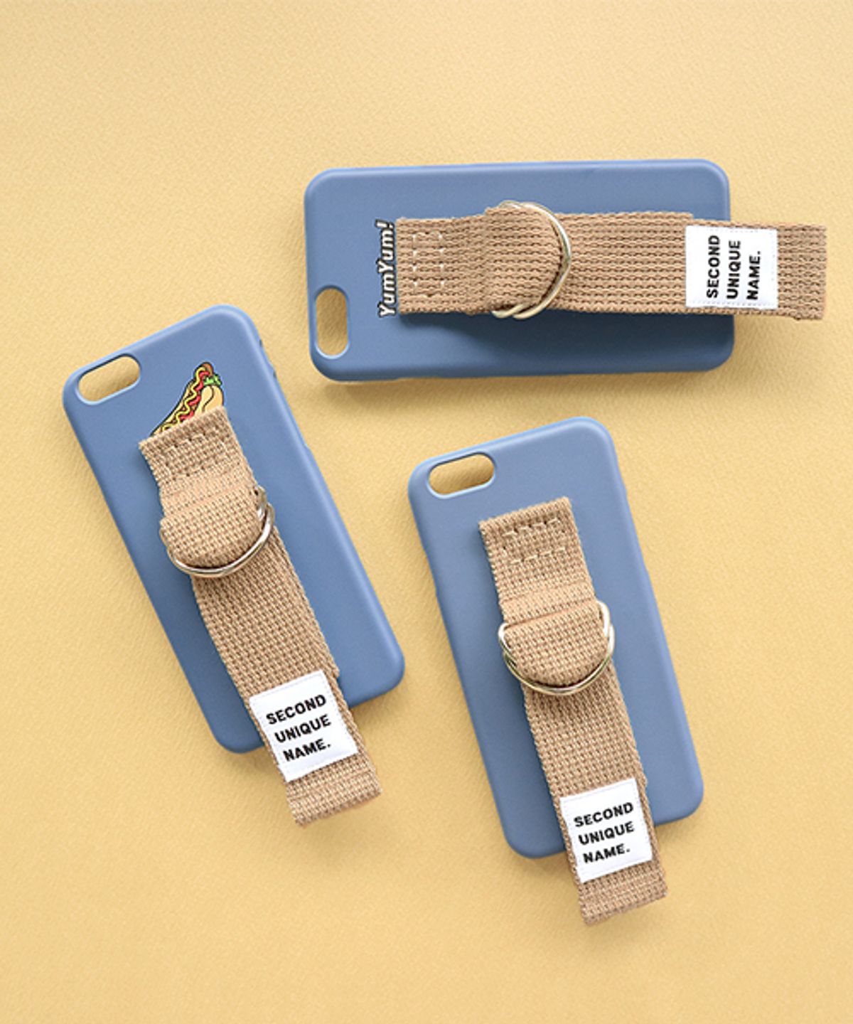 세컨드유니크네임(SECOND UNIQUE NAME) SUN CASE RIVER BLUE BEIGE (ILLUST)