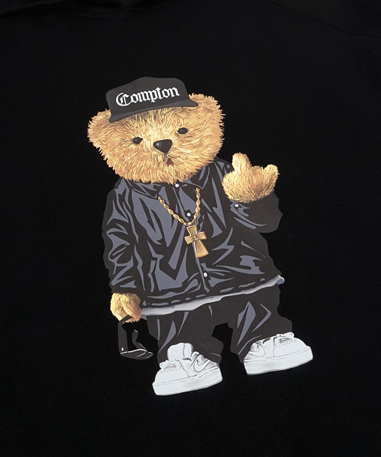 STIGMA(スティグマ)☆COMPTON BEAR HOODIE ブラック MUSINSA | STIGMA COMPTON BEAR HOODIE BLACK