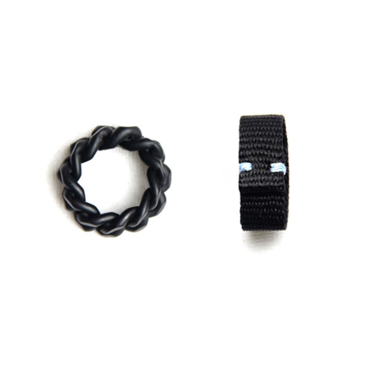 러쉬오프(RUSH OFF) BLACK CHAIN & CASUAL RING 2SET/블랙체인&캐주얼반지세트