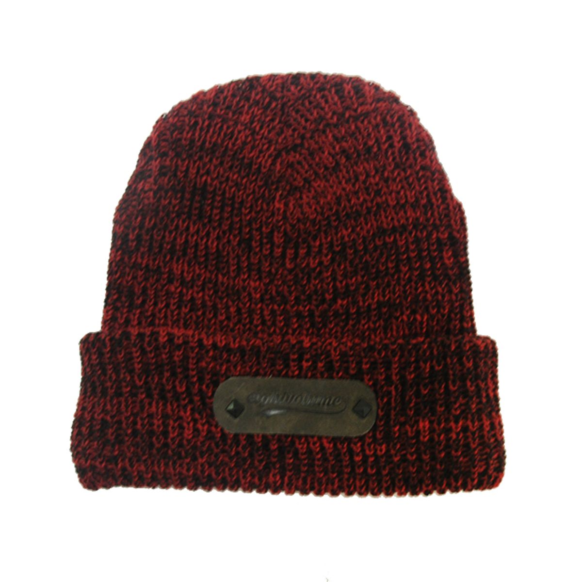 에잇볼륨(EIGHTVOLUME) EV Boca Leather Beanie (Red)