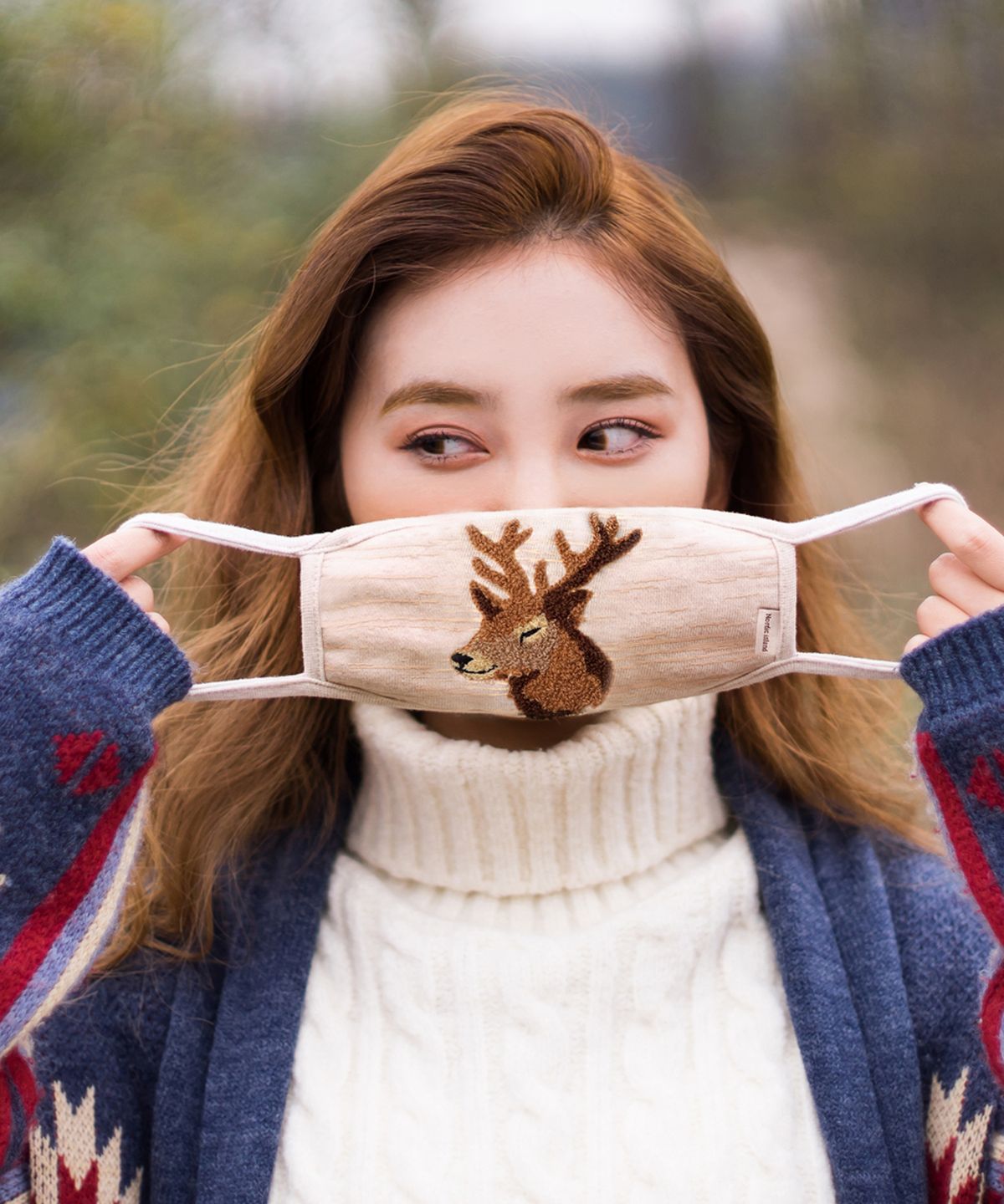 노르딕아일랜드(NORDICISLAND) 플러피마스크 사슴