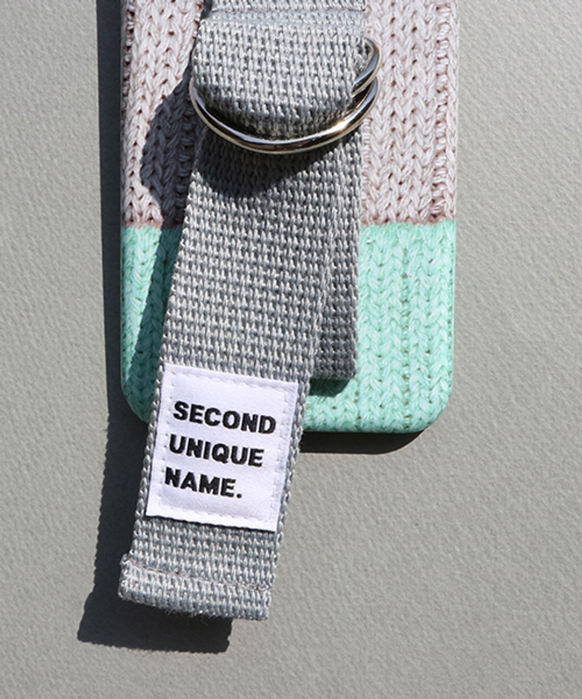 세컨드유니크네임(SECOND UNIQUE NAME) SUN CASE SWEATER GREY MINT