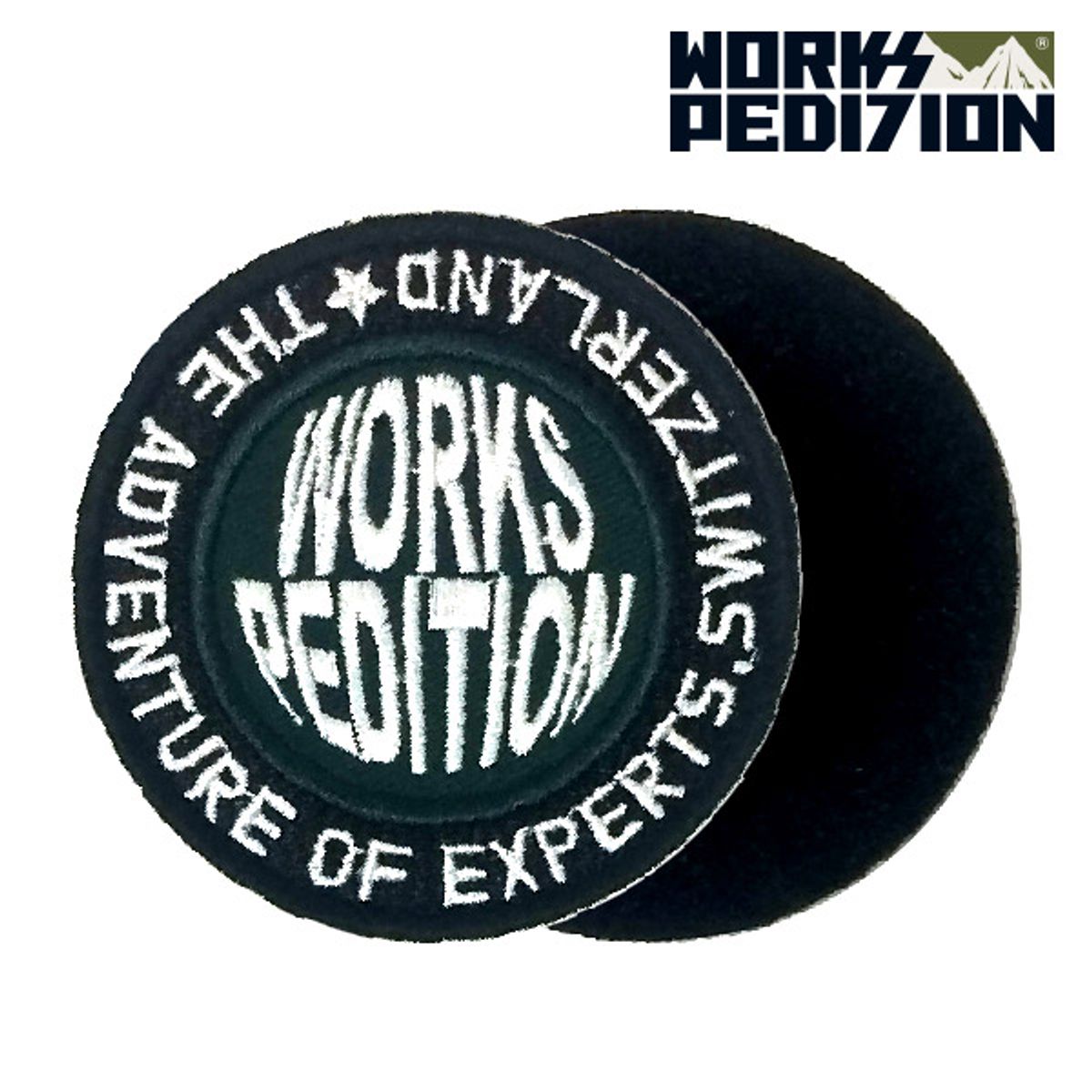 웍스페디션(WORKS PEDITION) 누지 와펜/패치 서클 그린 7cm