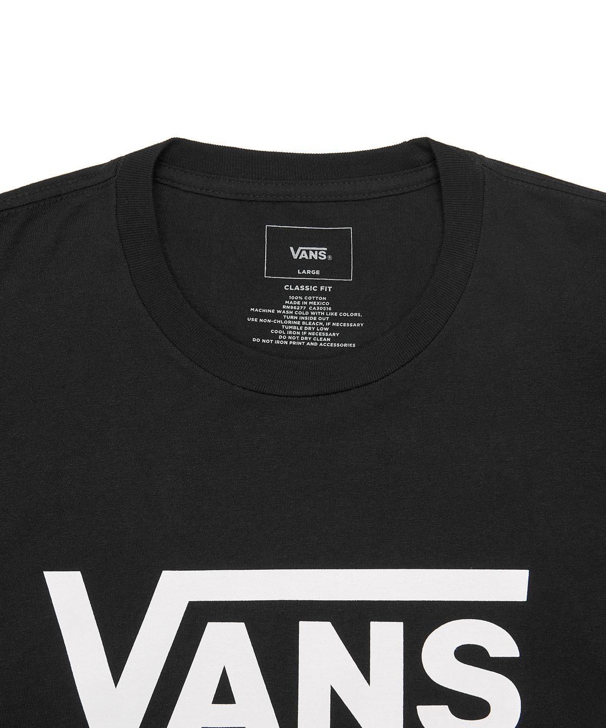 반스(VANS) 클래식 반소매 티셔츠 - 블랙/ VN000GGGY281
