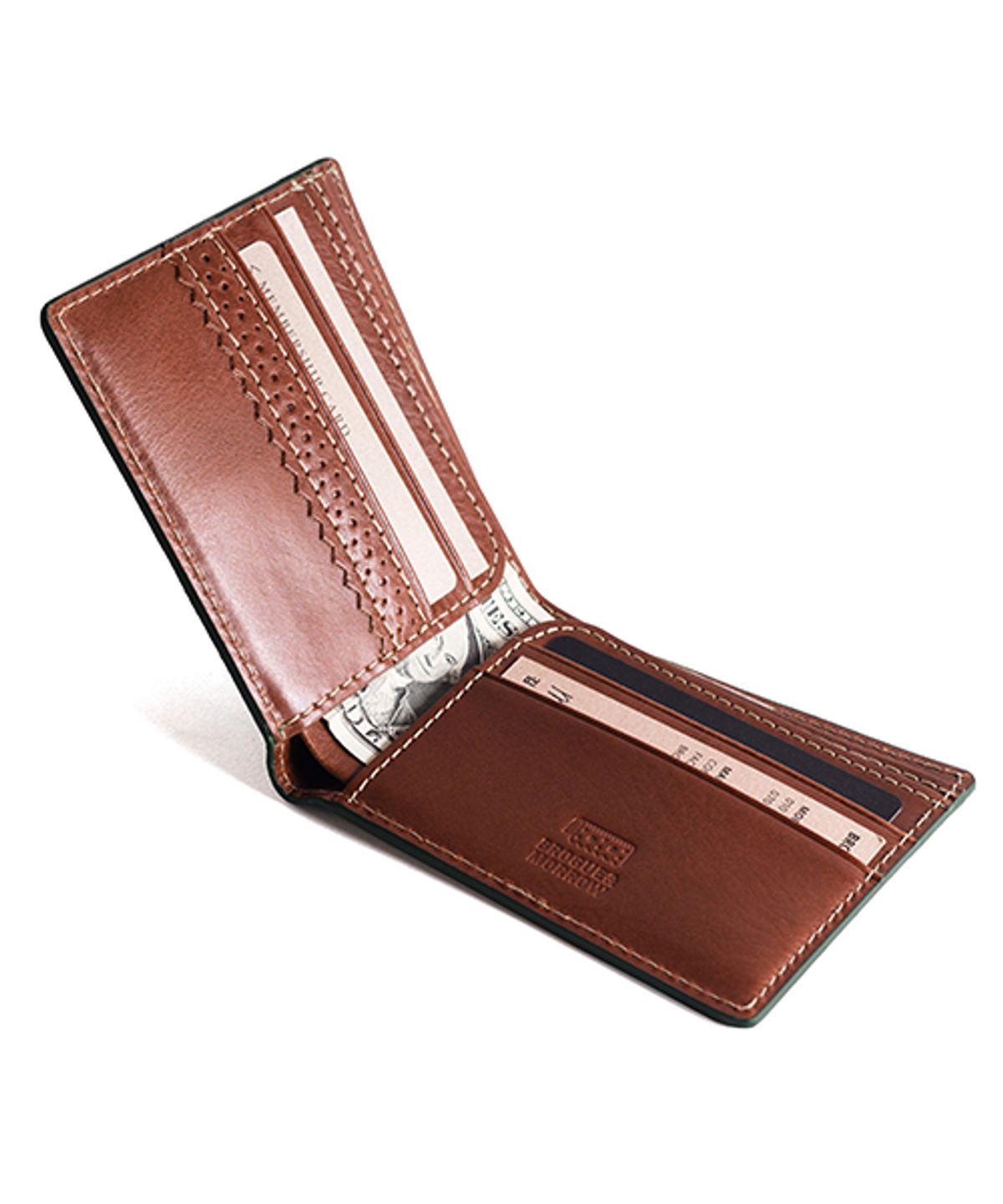 브로그앤머로우(BROGUE AND MORROW) Scratched Wallet (Green)
