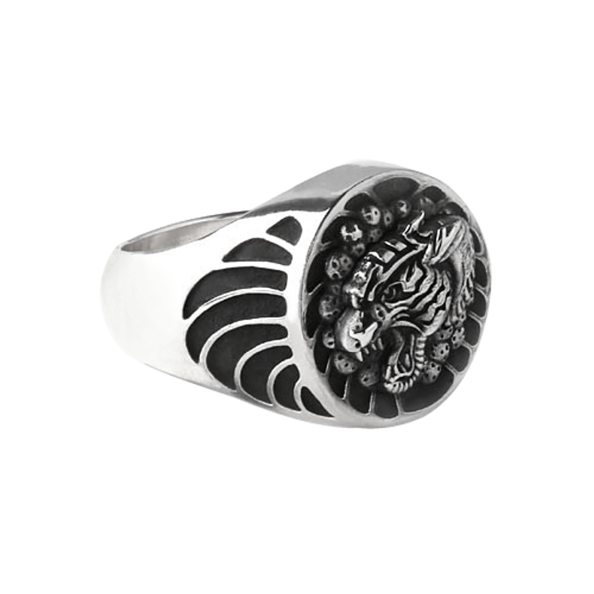 어나니머스아티즌(ANONYMOUS ARTISAN) Irezumi x Oldschool White Tigher Ring