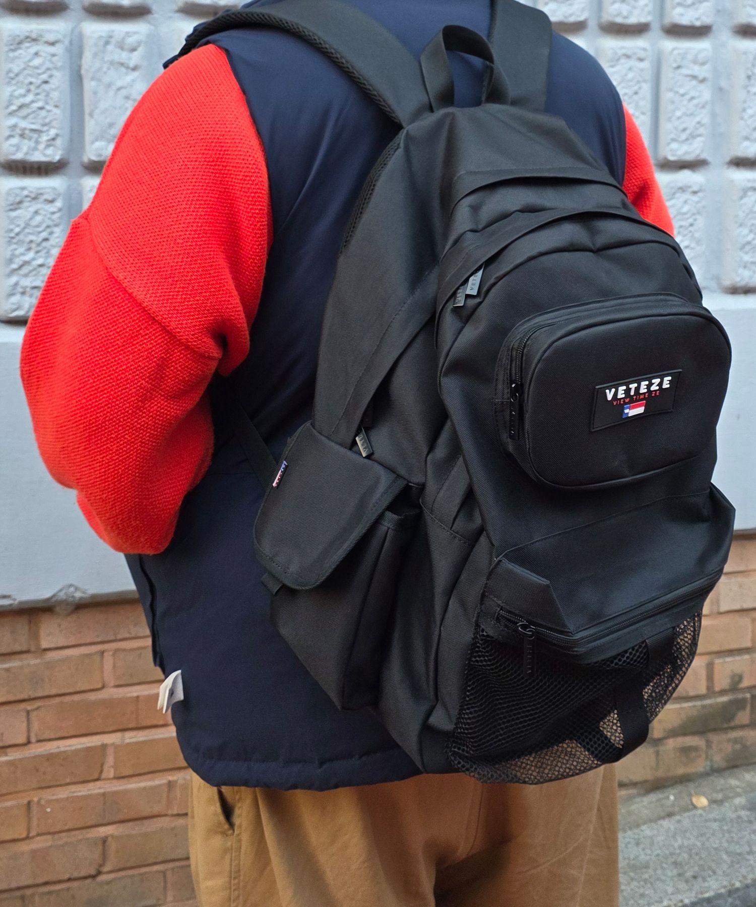 MUSINSA | VETEZE Retro Sports Backpack (Black)