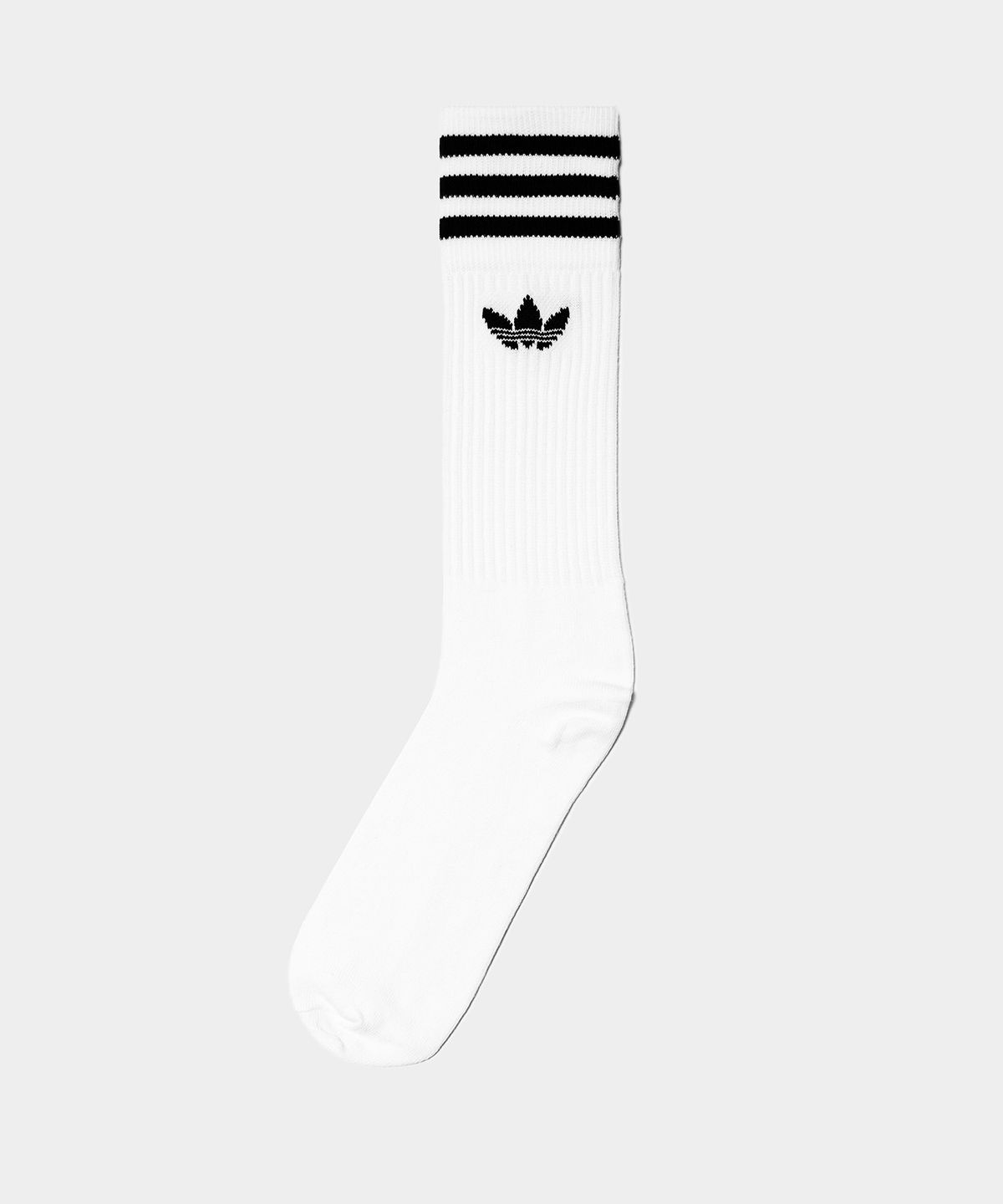 아디다스(ADIDAS) 솔리드 크루 삭스 3P - 화이트:블랙 / S21489