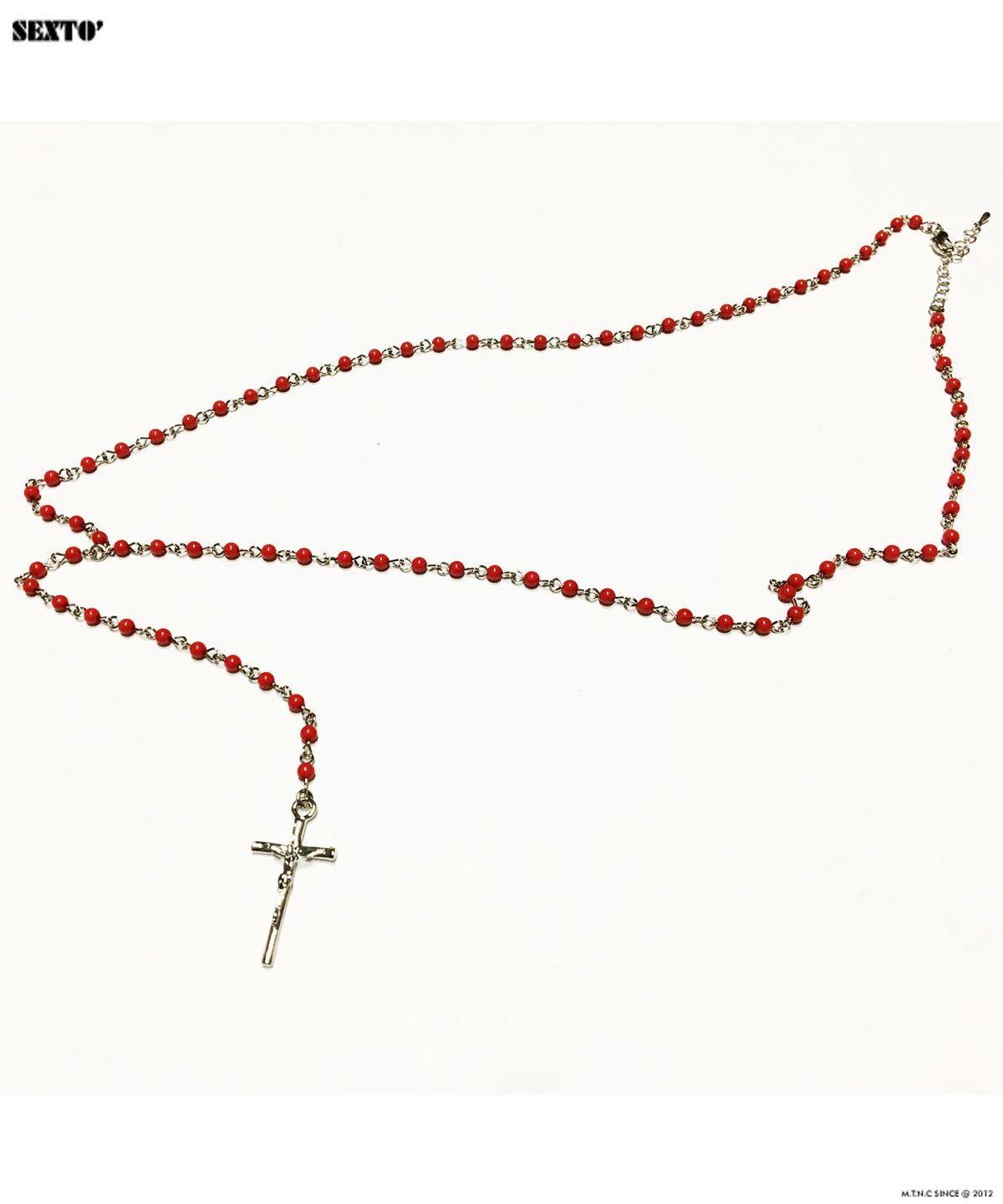 섹스토(SEXTO) [Handmade]F-Rosario Necklace RED