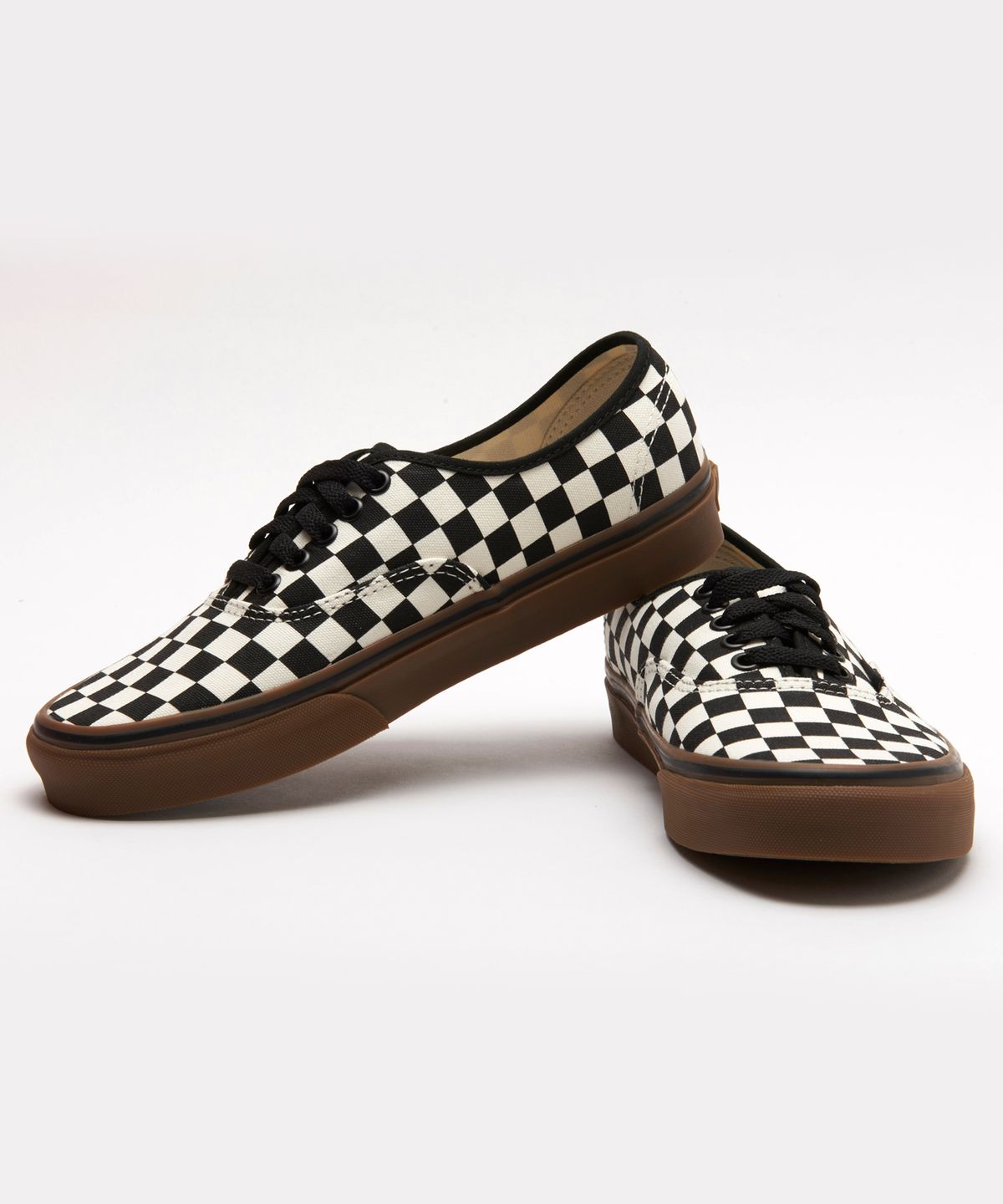 반스(VANS) 어센틱 - (체커보드) 블랙:화이트:껌 / VN0004MKIBB1