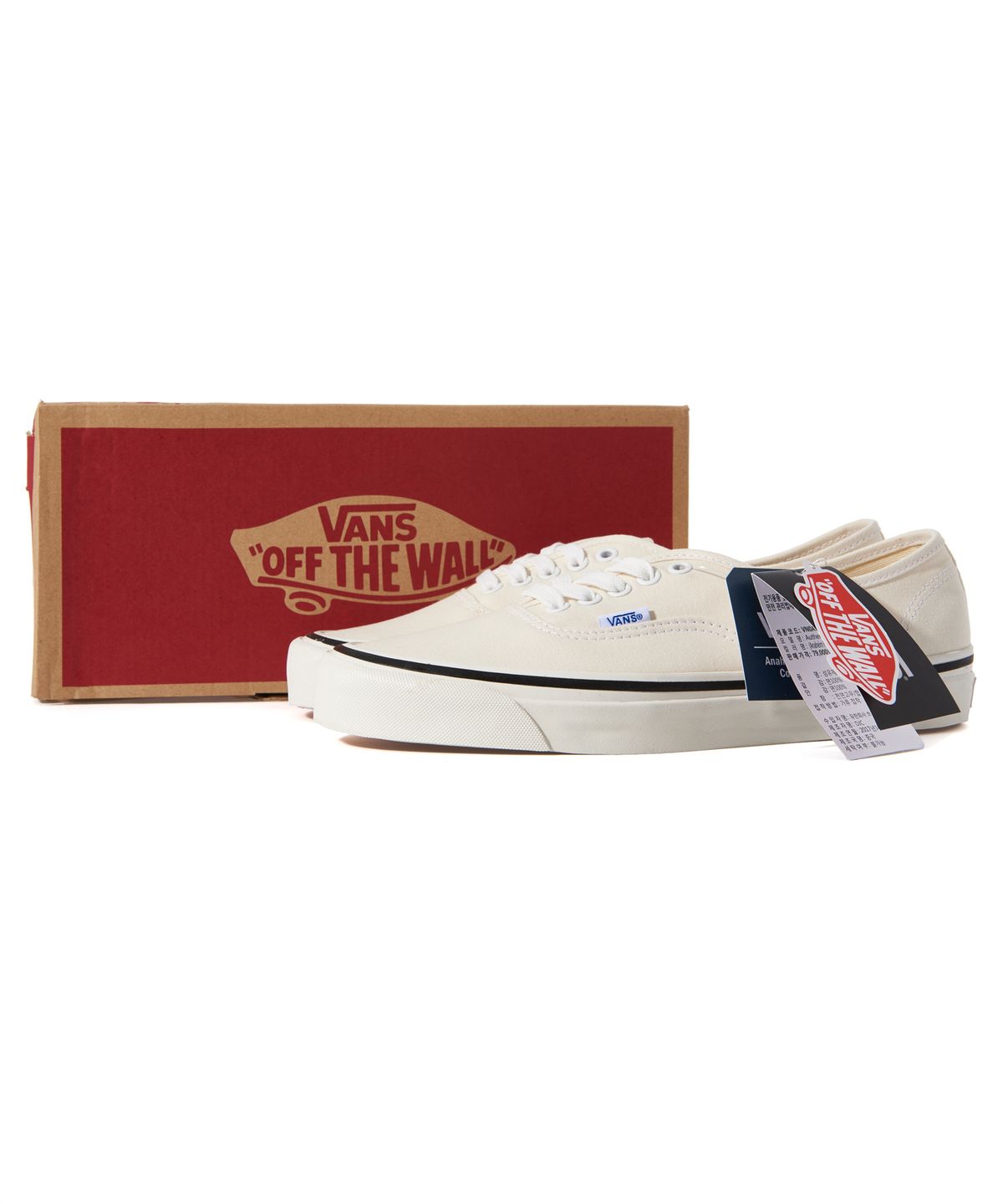반스(VANS) 어센틱 44 DX - (애너하임 팩토리) 클래식 화이트 / VN0A38ENMR41