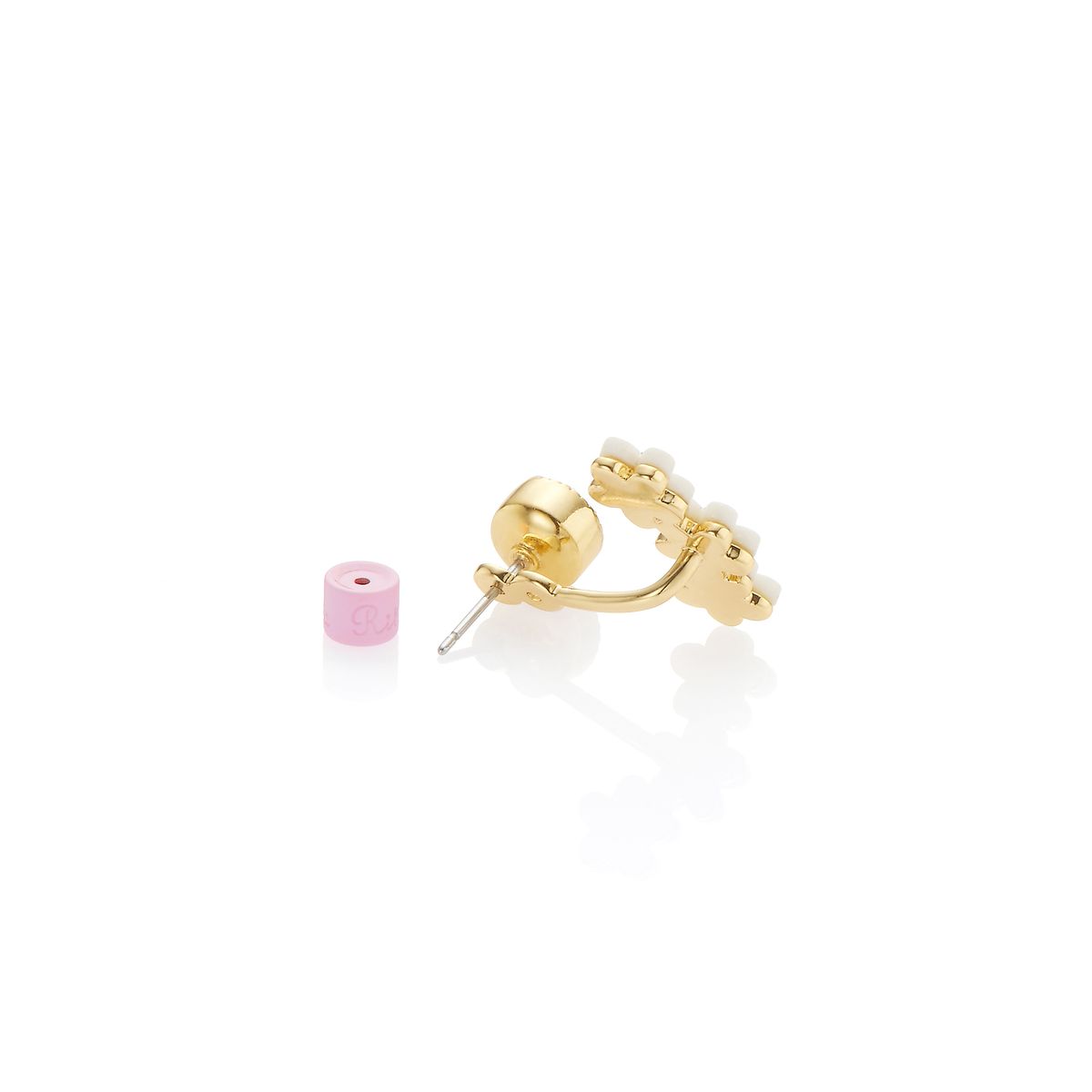 리타모니카(RITA MONICA) White Blossom 2 Way Seed Earrings [Silver Post]
