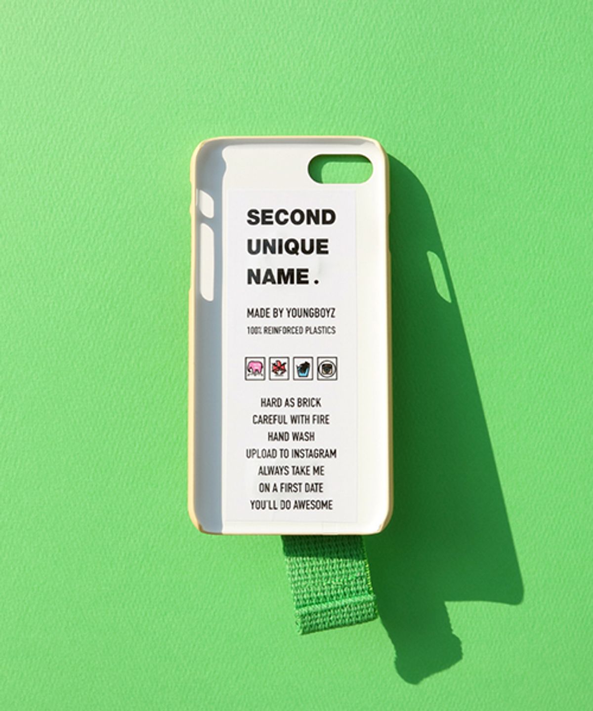 세컨드유니크네임(SECOND UNIQUE NAME) SUN CASE SUNSHINE YELLOW GREEN (ILLUST)