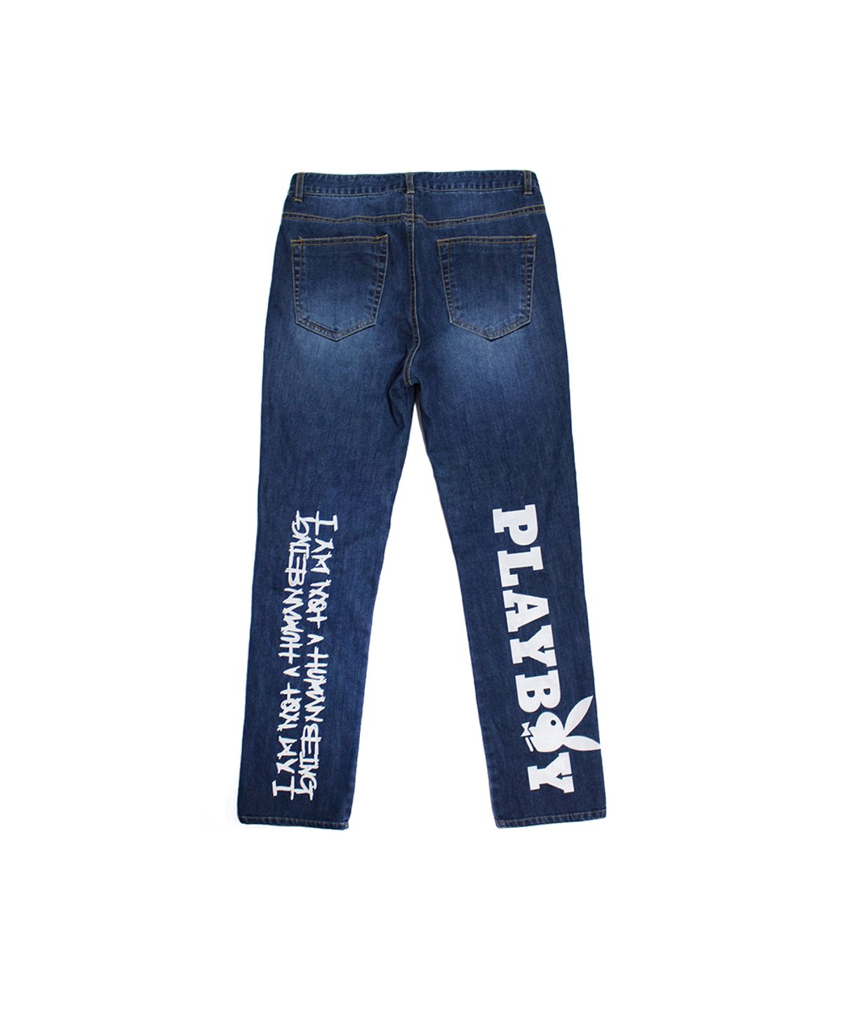 아임낫어휴먼비잉(I AM NOT A HUMAN BEING) HBXPB Basic Logo Denim Jean
