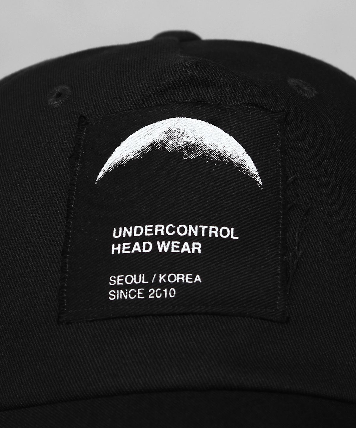 언더컨트롤(UNDERCONTROL) 코튼 로고 볼캡 MOONWALKER / AUTHENTIC B B / BLACK