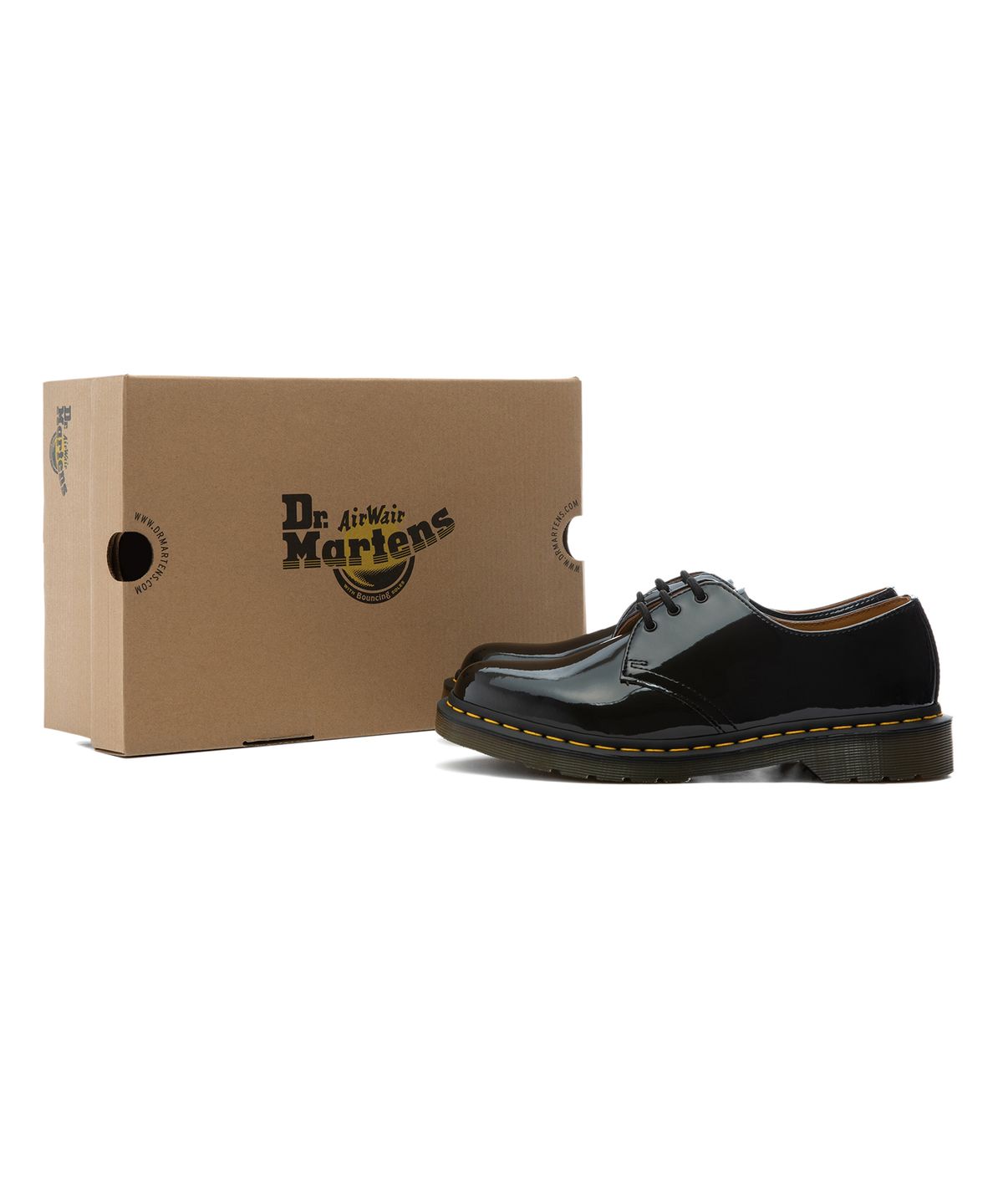 닥터마틴(DR.MARTENS) 1461 3홀 에나멜 블랙 10084001