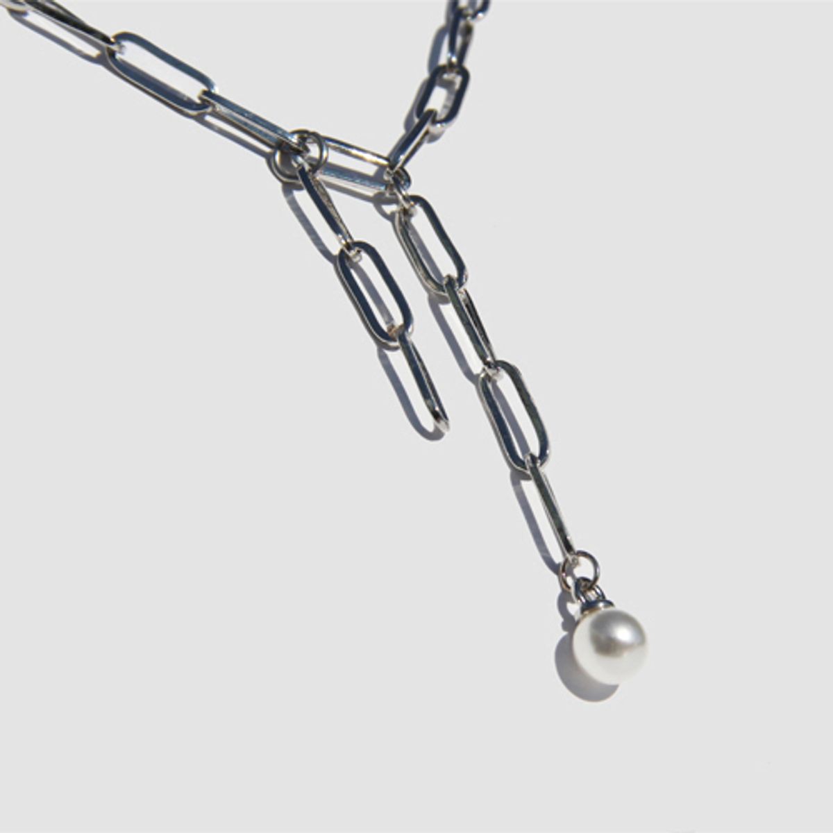 러쉬오프(RUSH OFF) [RUSHOFF]Unique Charming Silver Necklace- Pearl 유니크챠밍목걸이 진주