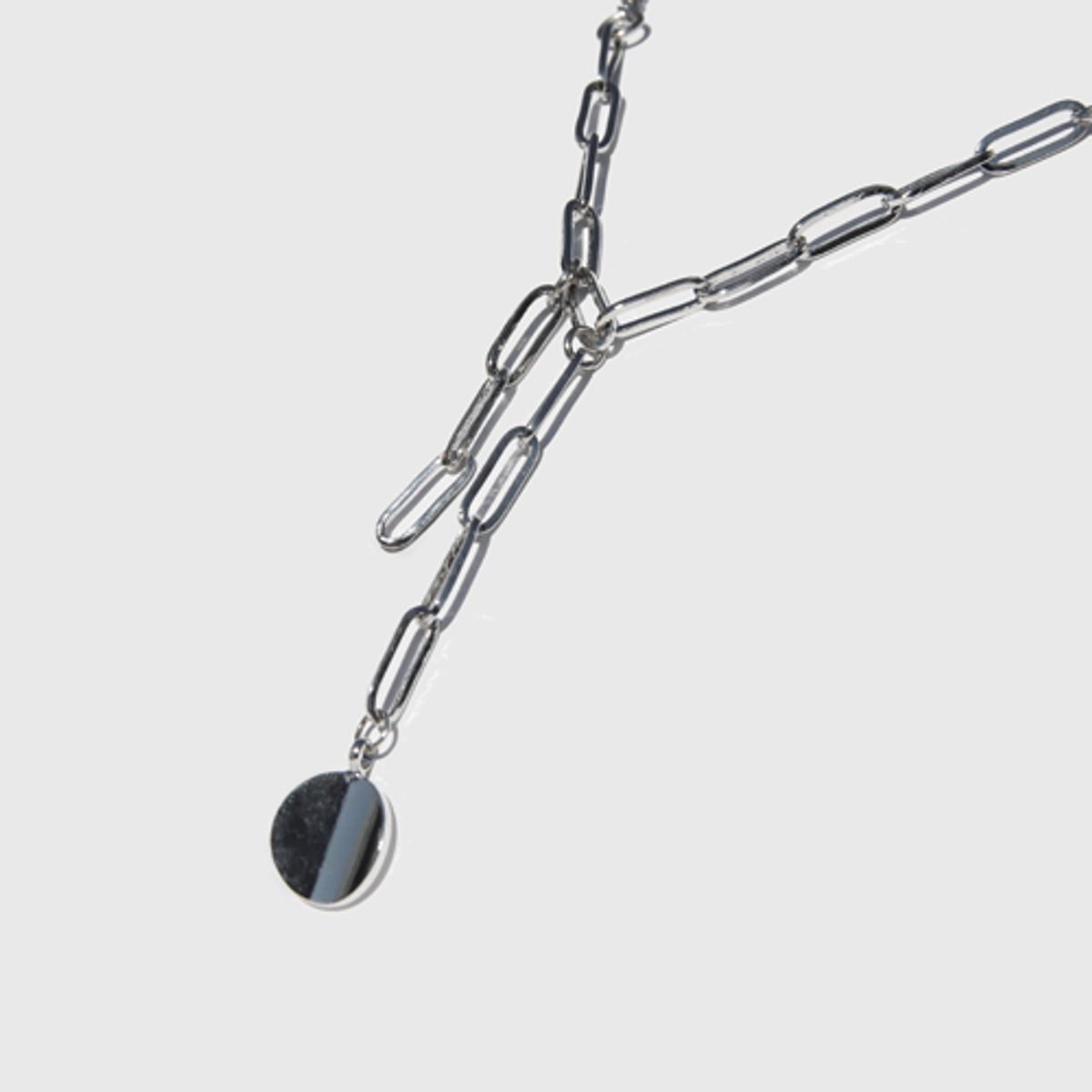 러쉬오프(RUSH OFF) [RUSHOFF]Unique Charming Silver Necklace- Round Pandant 유니크챠밍목걸이 라운드팬던트