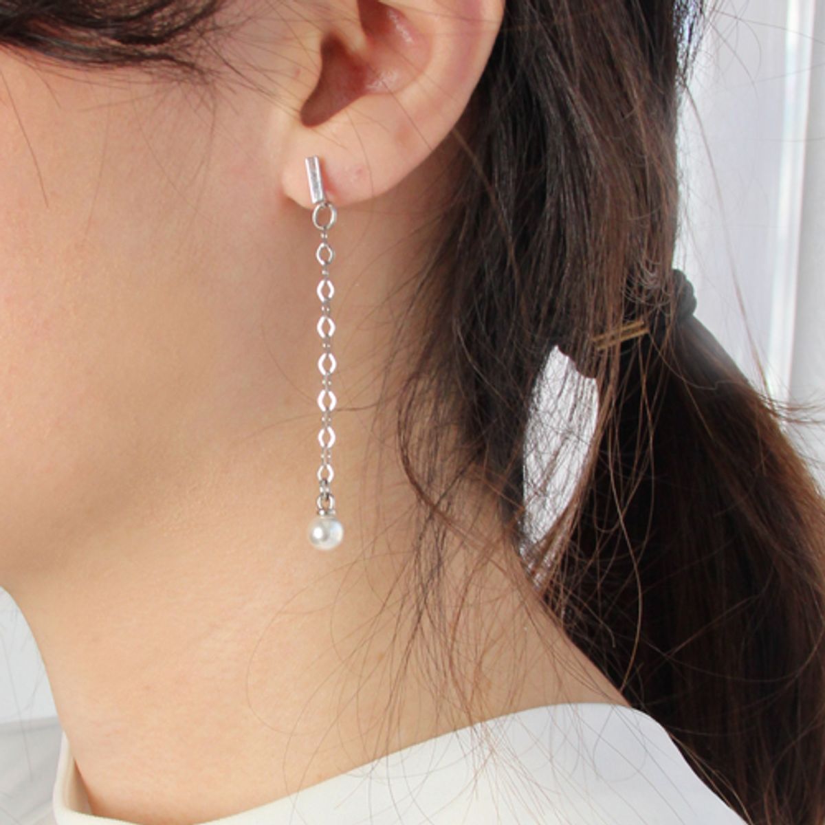 러쉬오프(RUSH OFF) [RUSHOFF]Pearl Drop Earring 진주드롭귀걸이